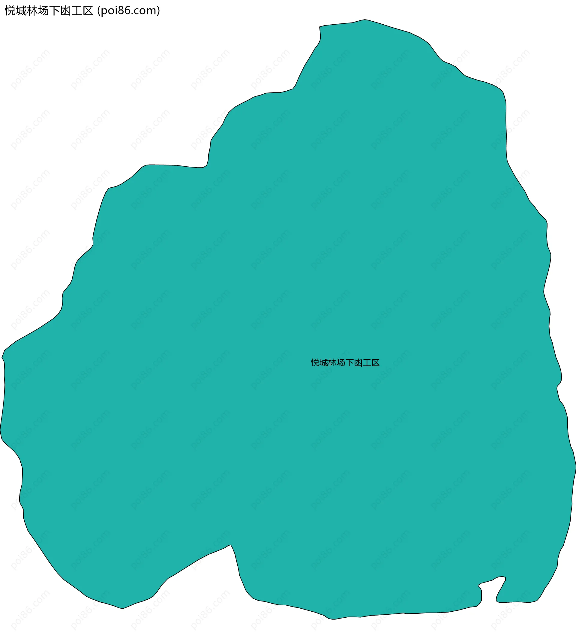 悦城林场下凼工区边界地图