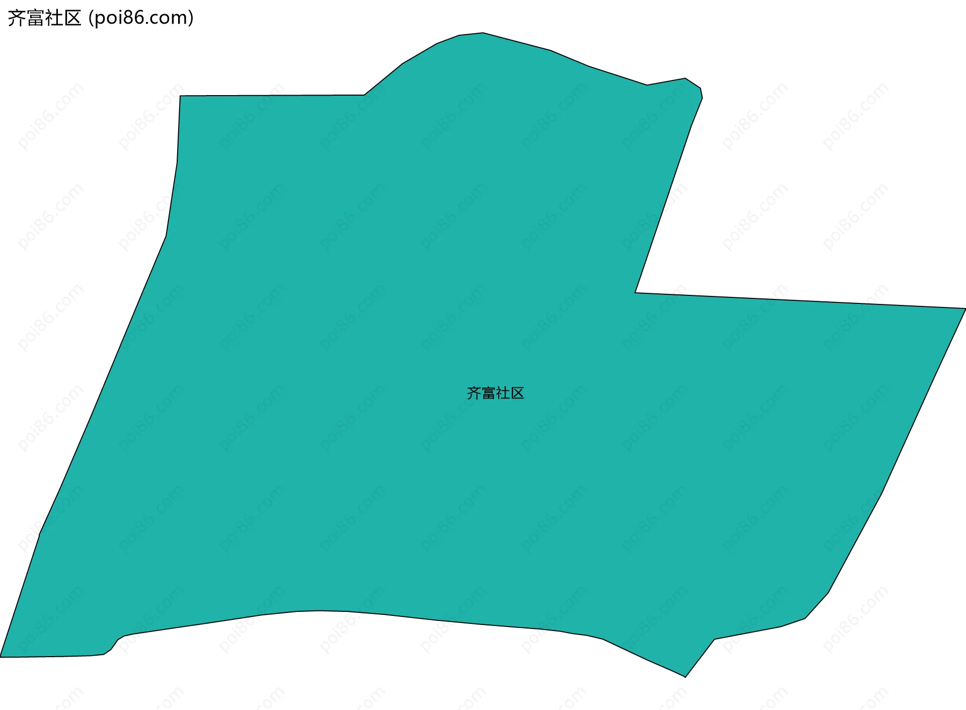 齐富社区边界地图