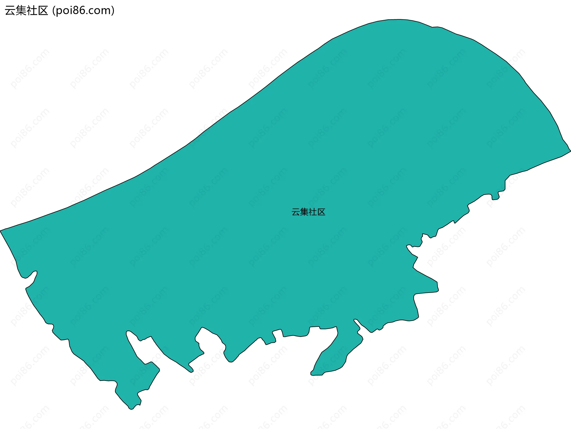 云集社区边界地图