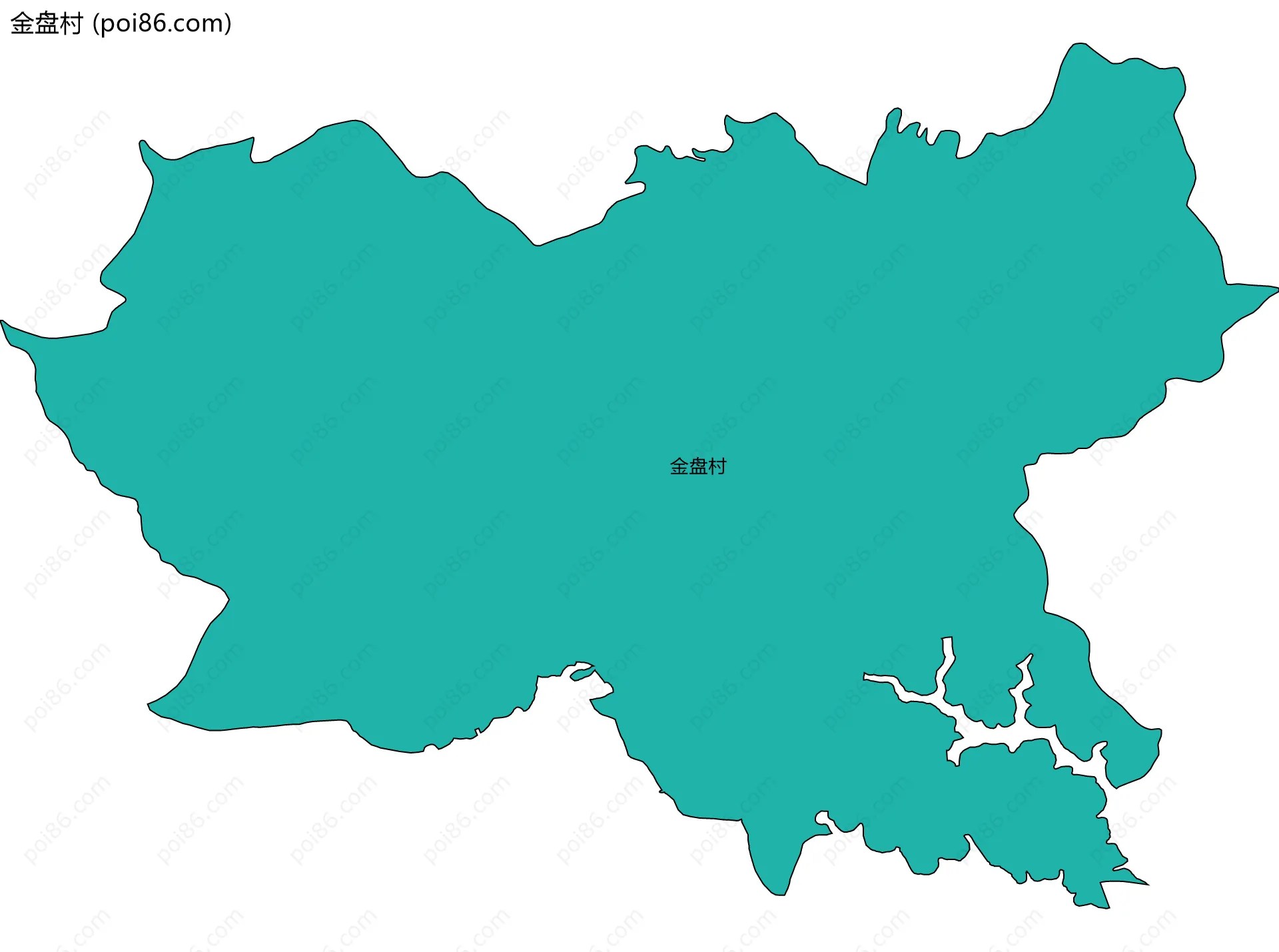 金盘村边界地图