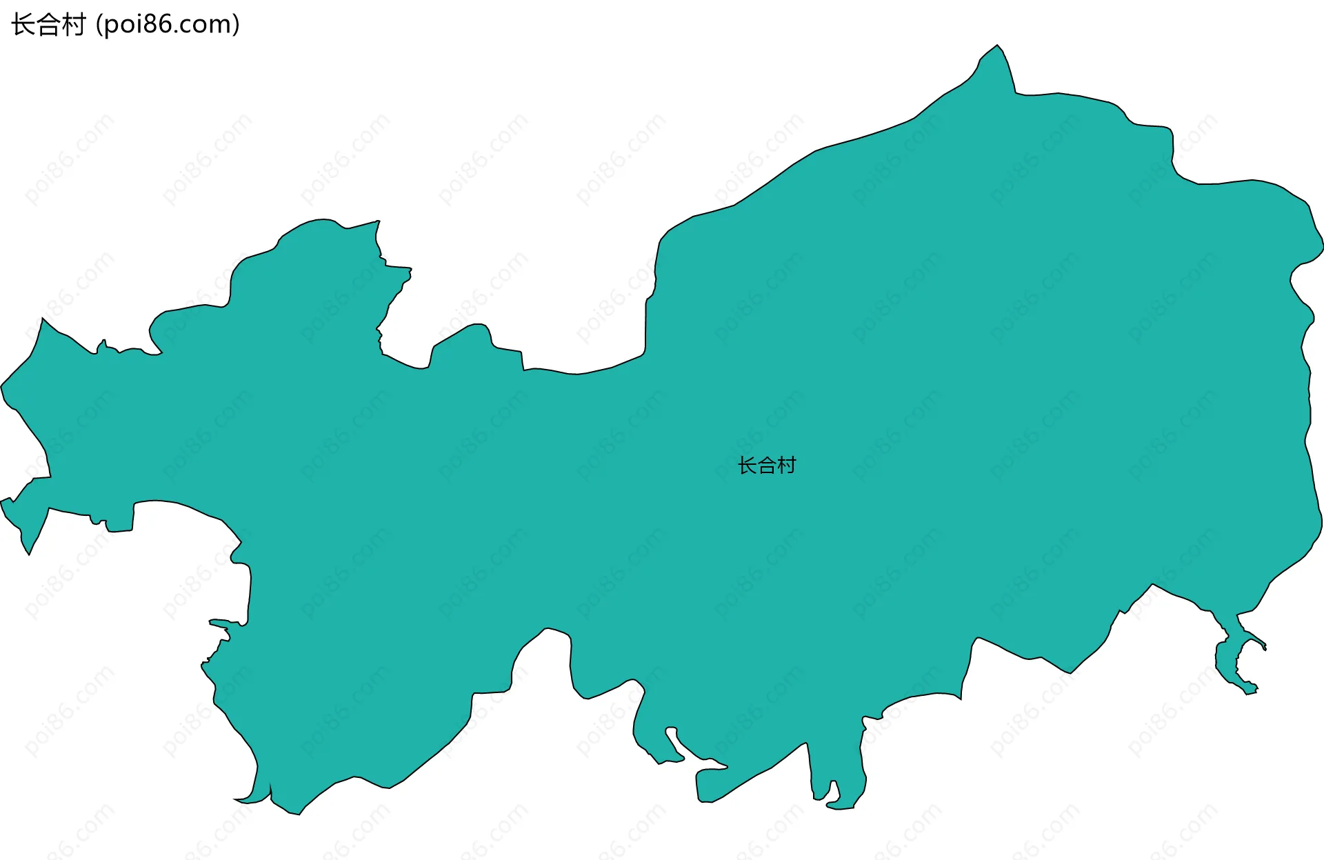 长合村边界地图