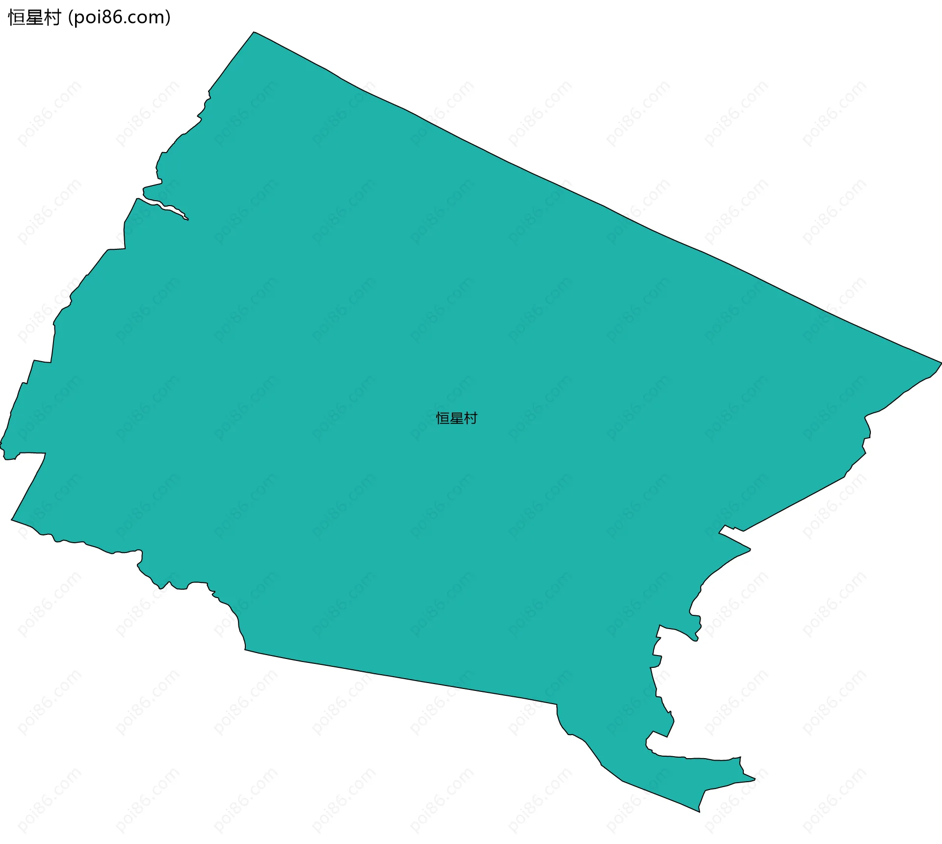 恒星村边界地图