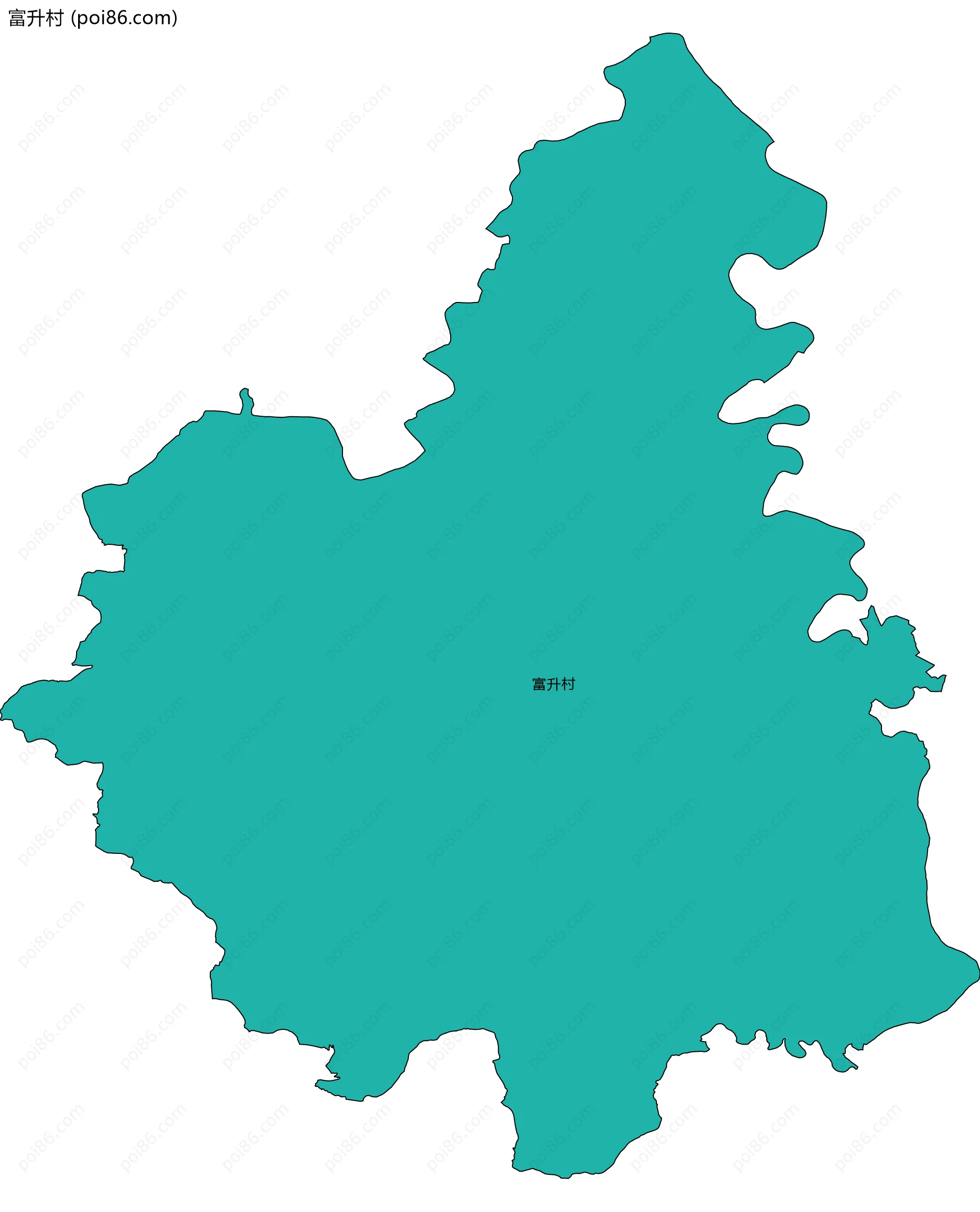 富升村边界地图