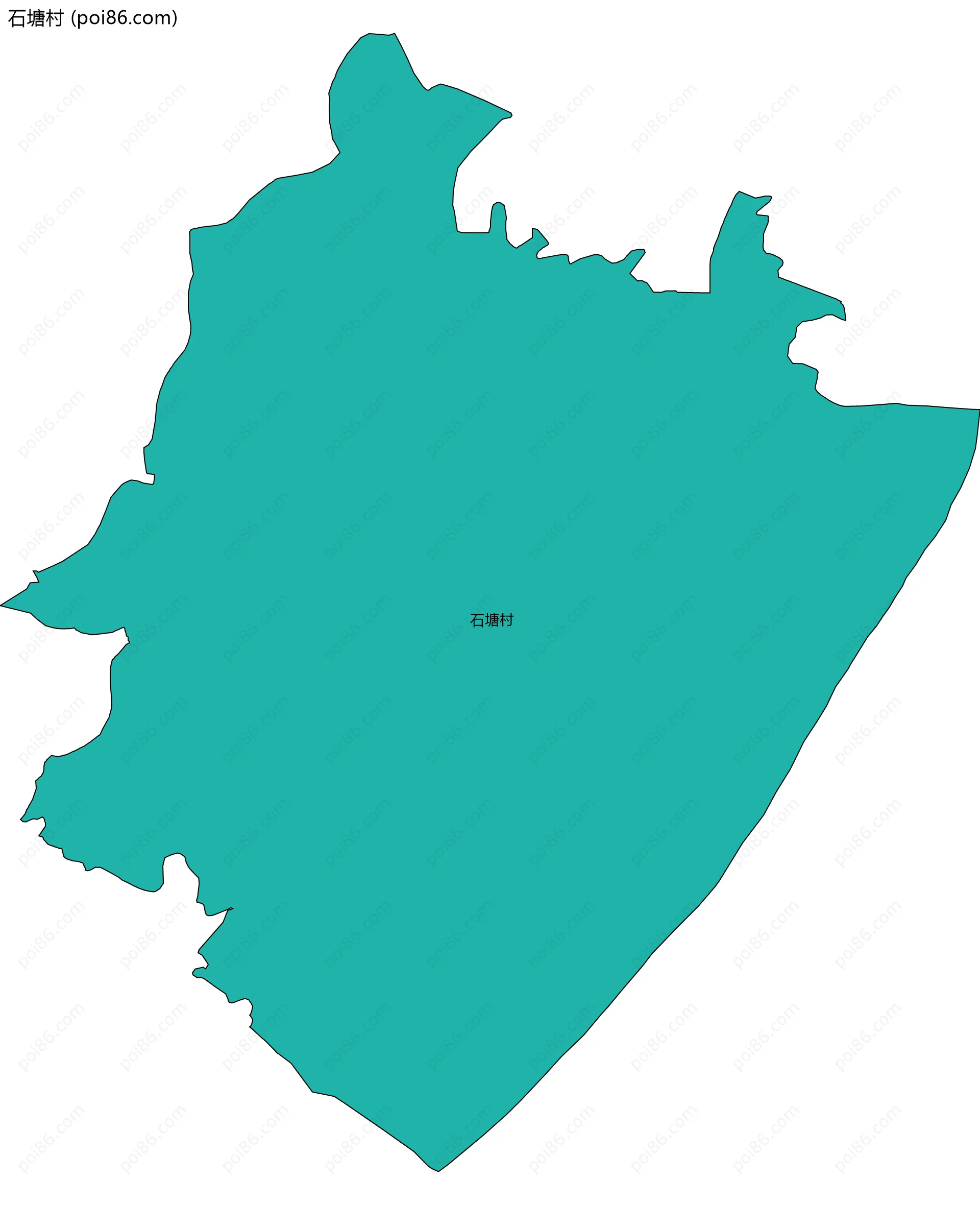 石塘村边界地图