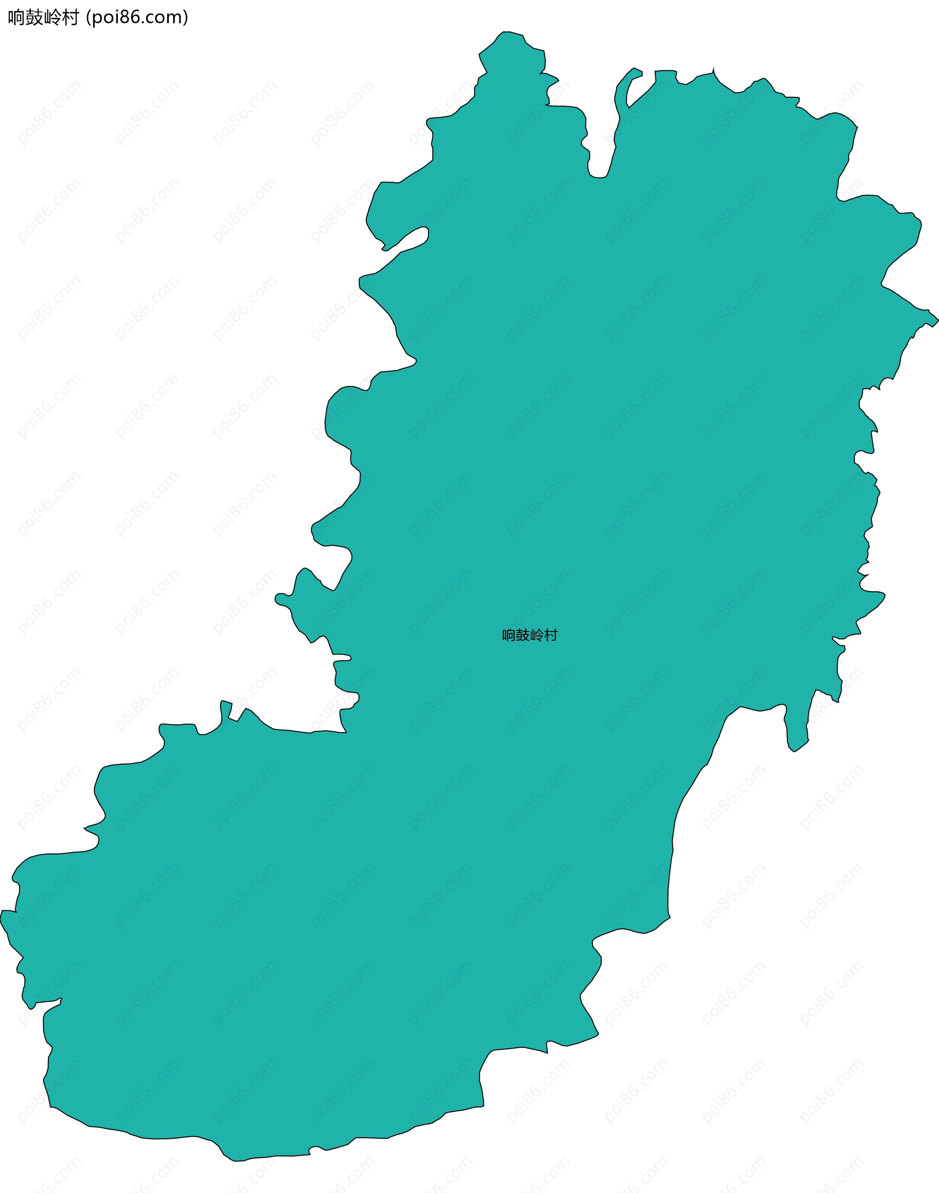 响鼓岭村边界地图