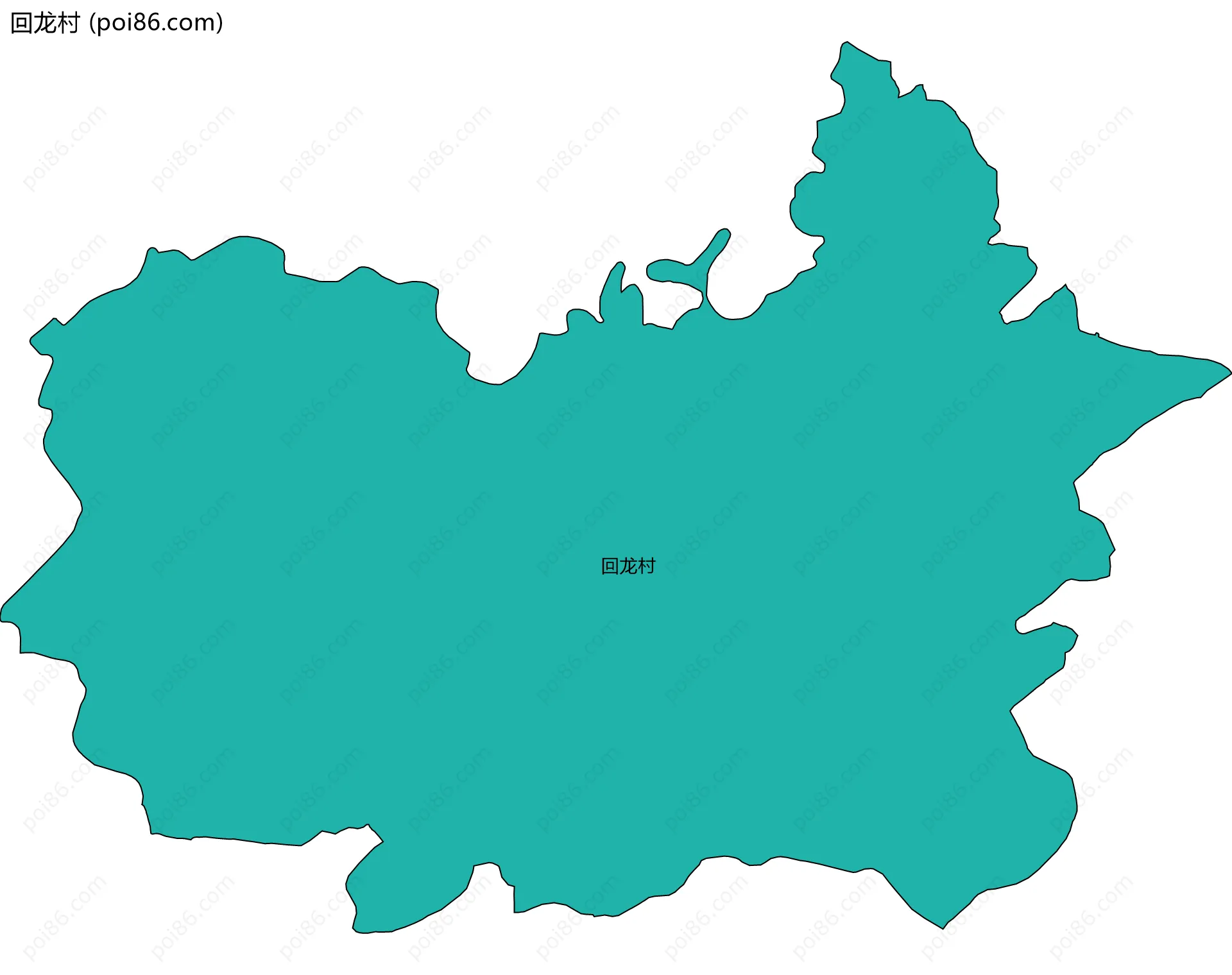 回龙村边界地图