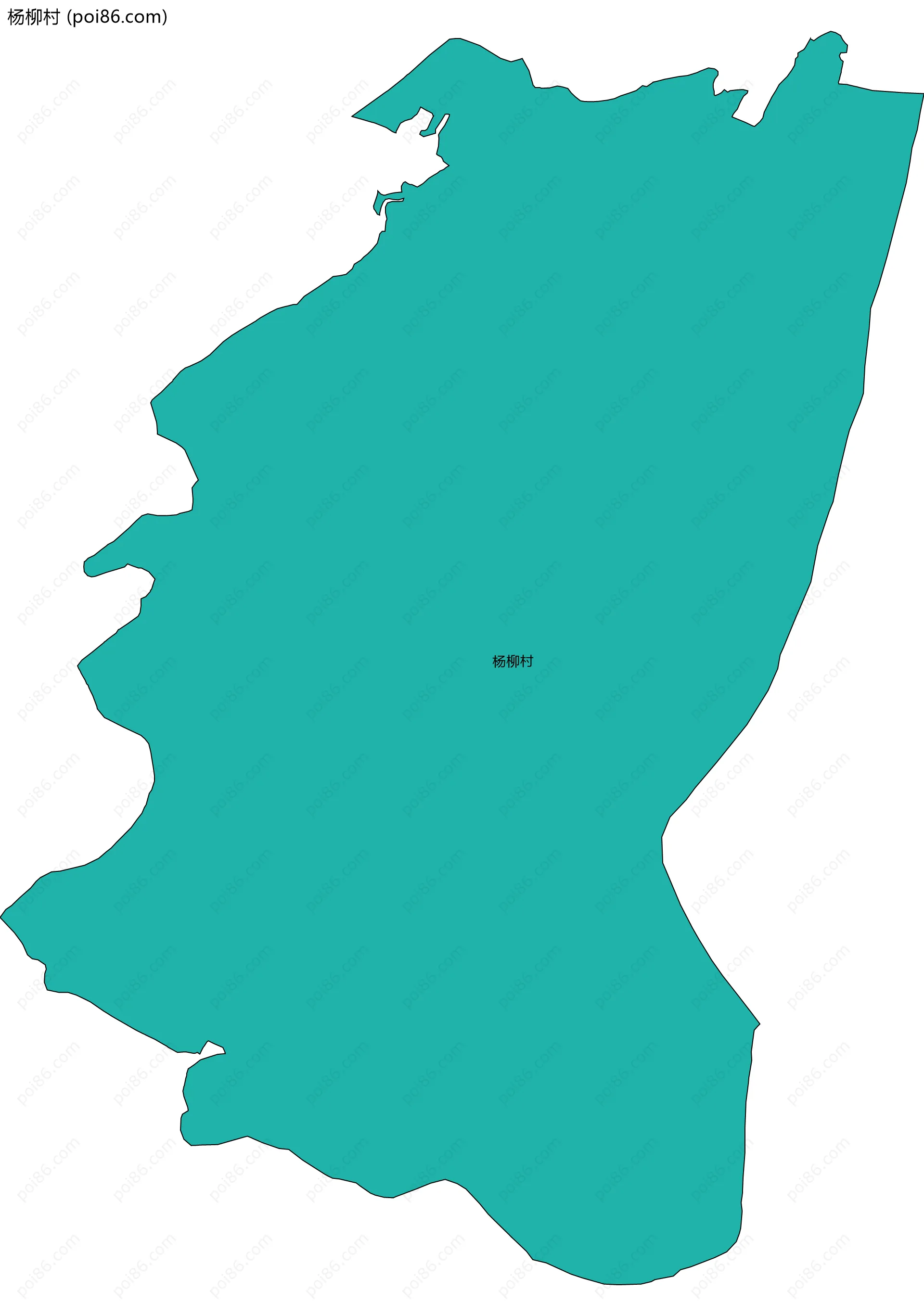 杨柳村边界地图