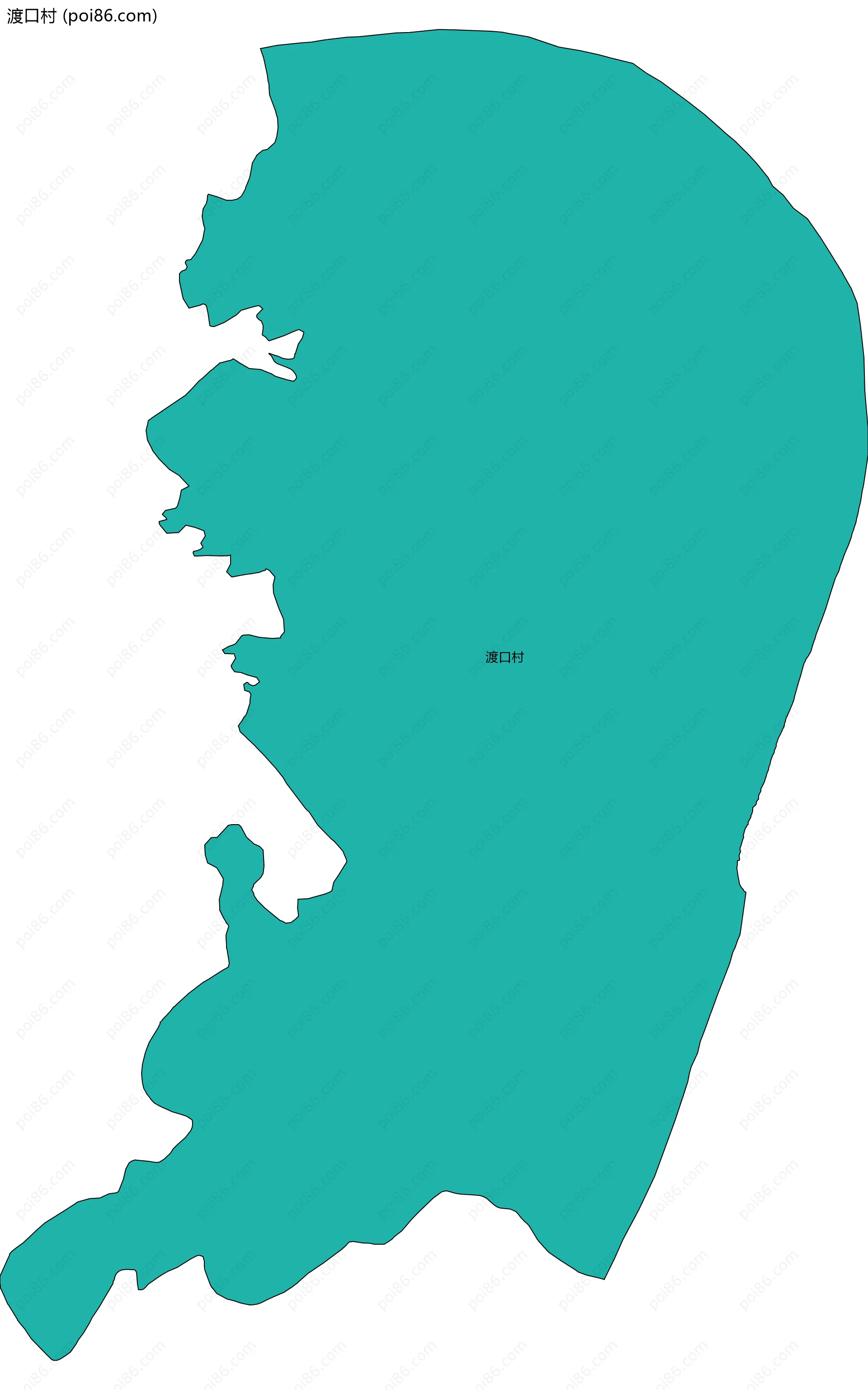 渡口村边界地图