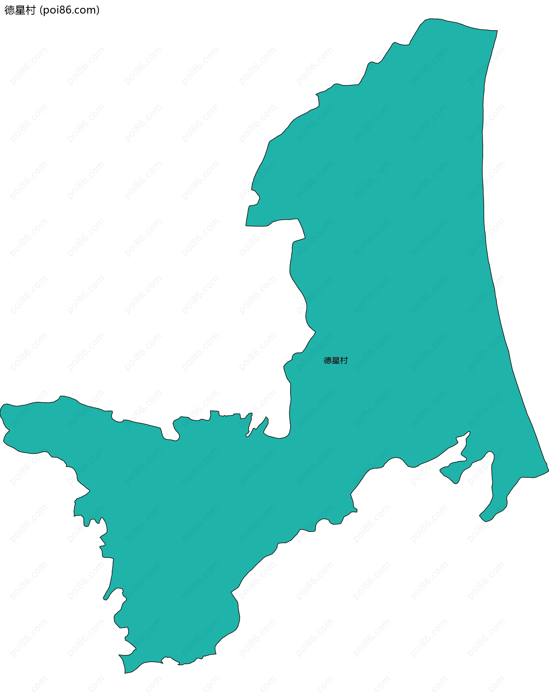 德星村边界地图