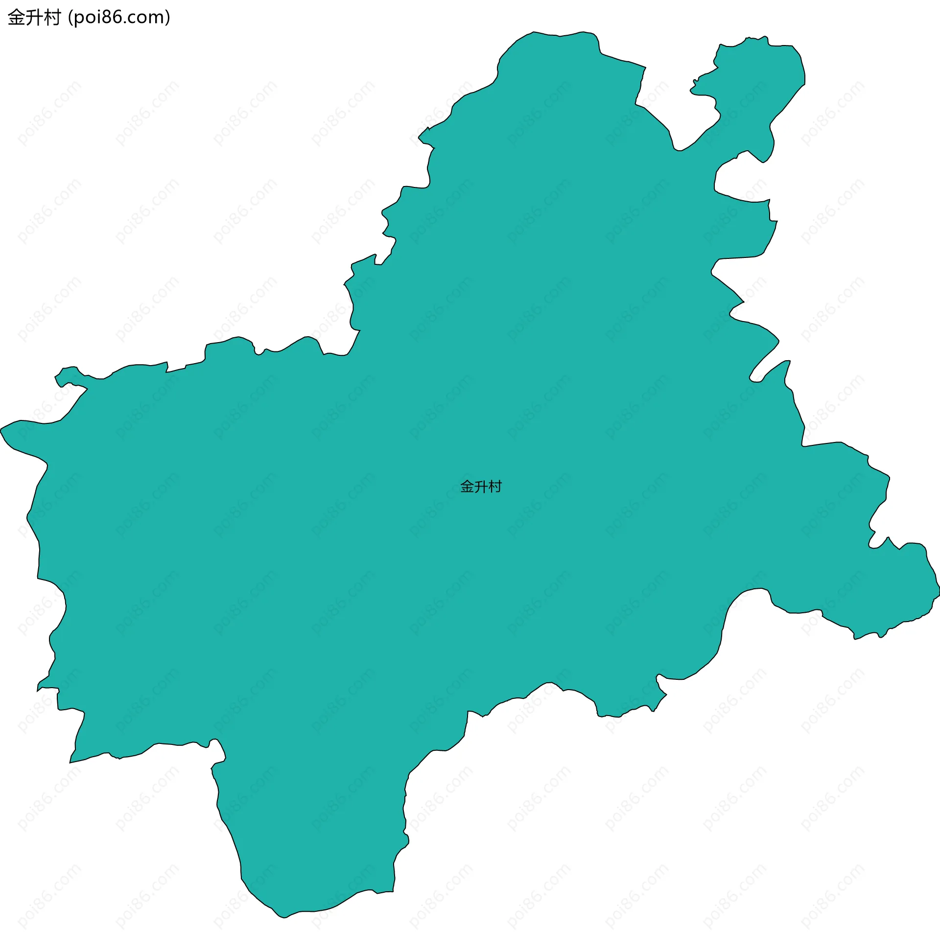 金升村边界地图