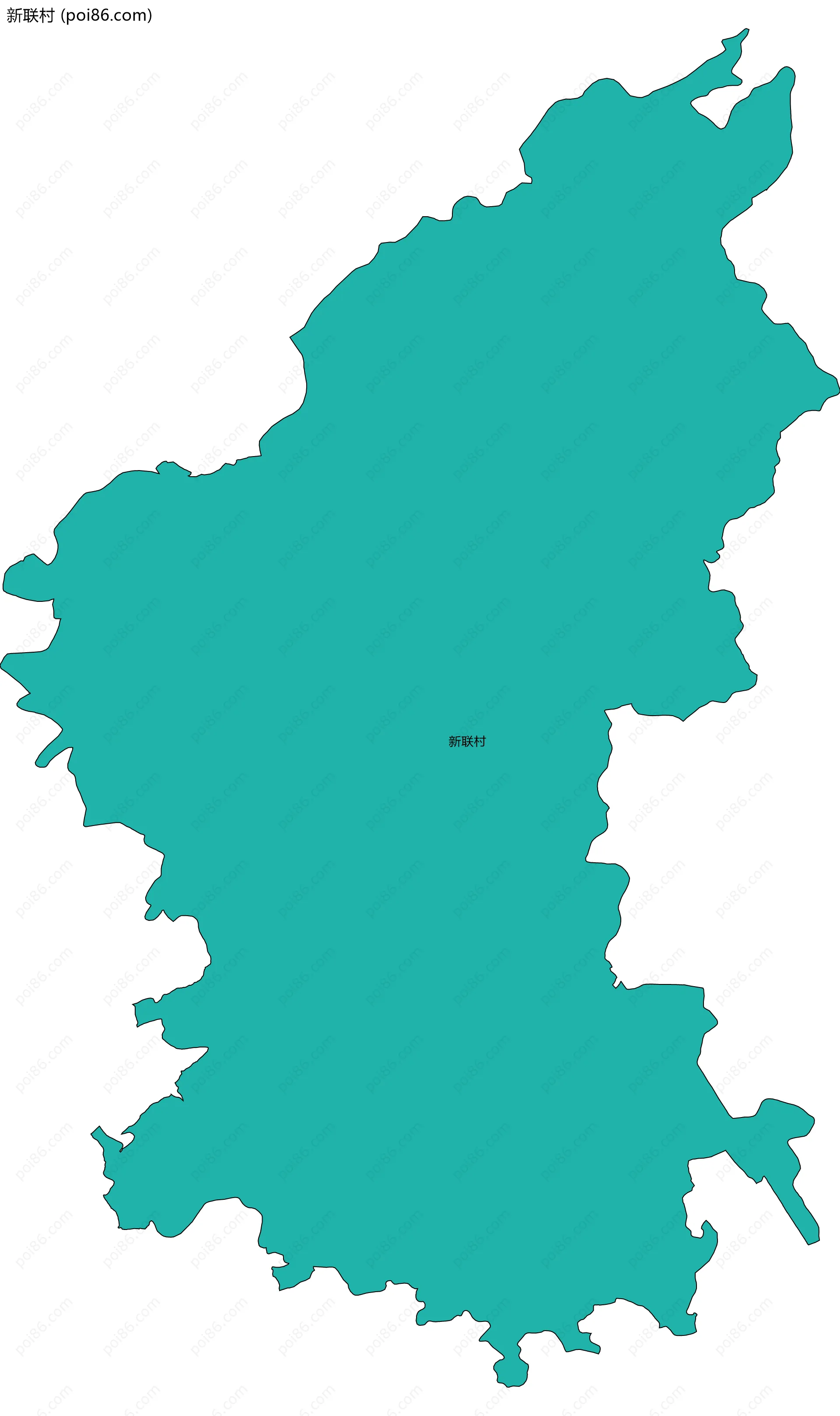 新联村边界地图