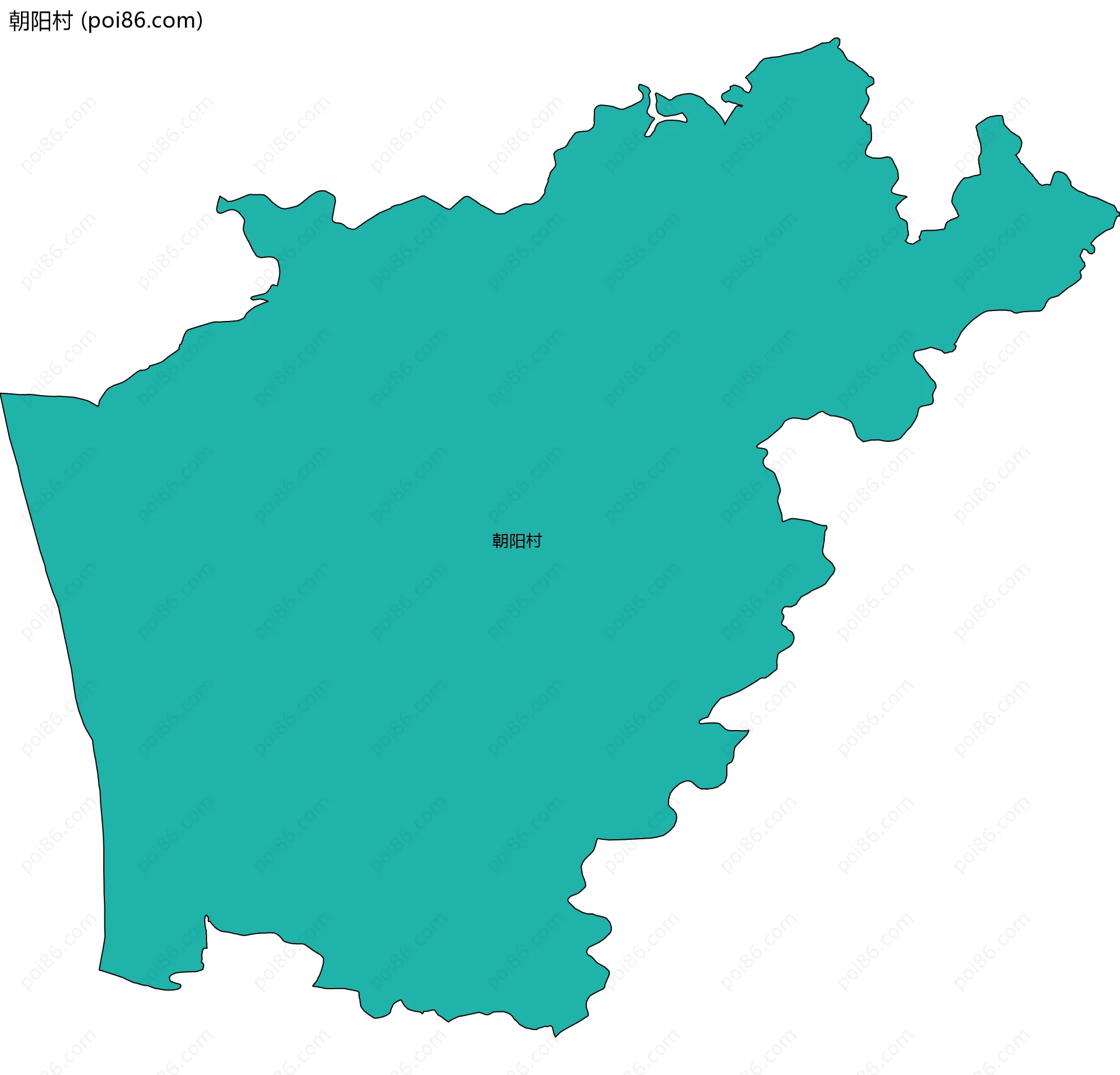 朝阳村边界地图