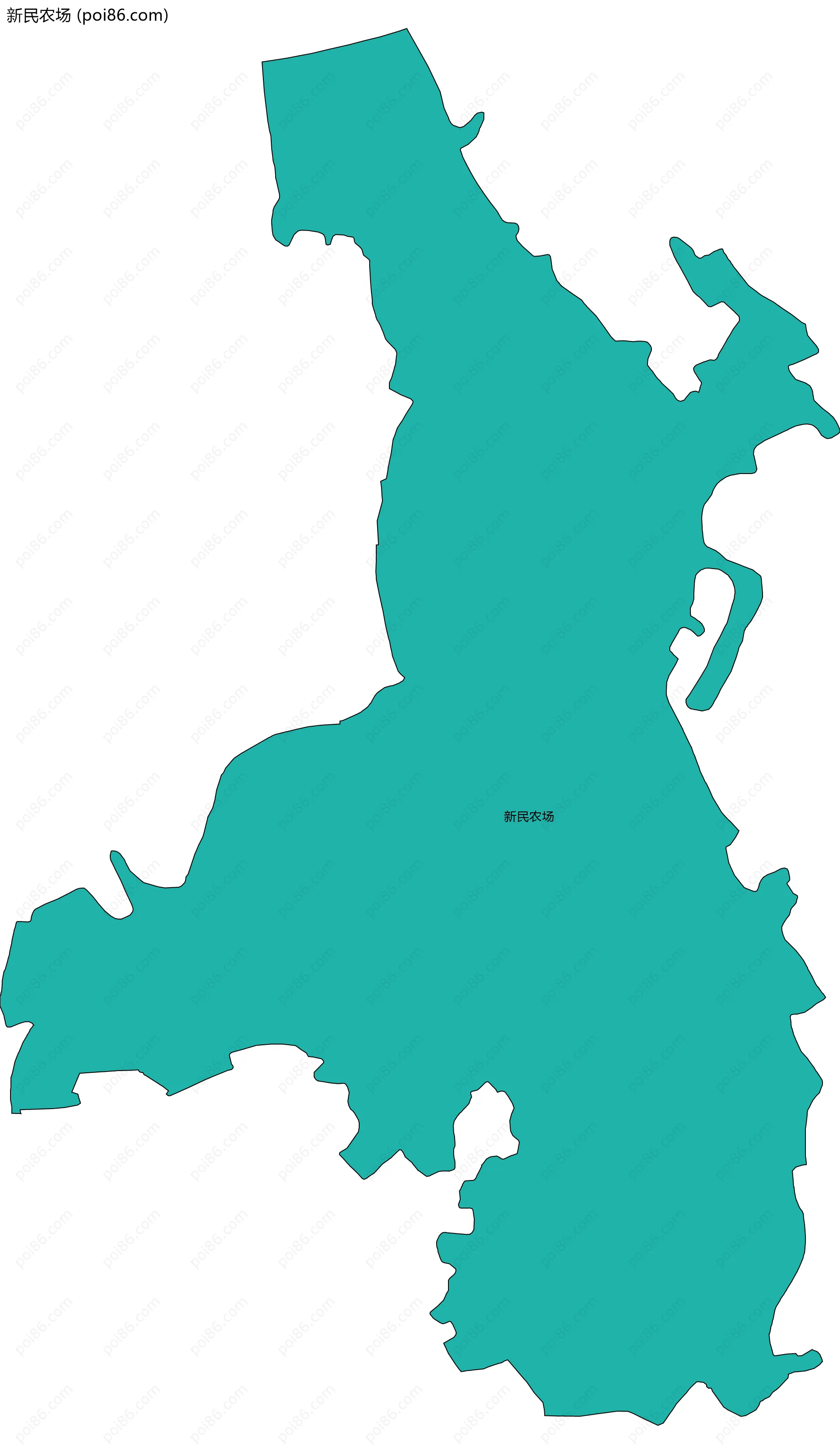 新民农场边界地图