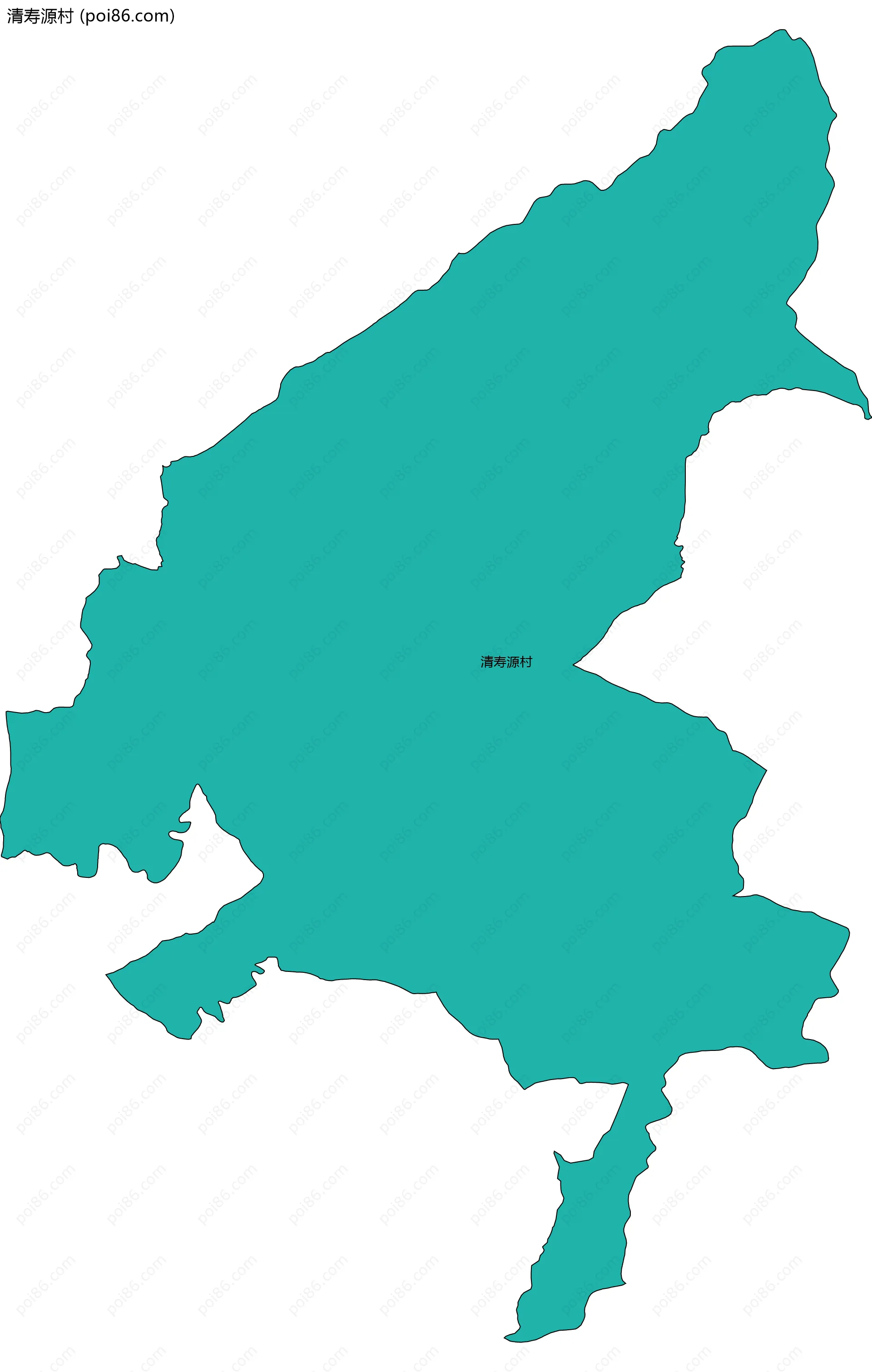 清寿源村边界地图