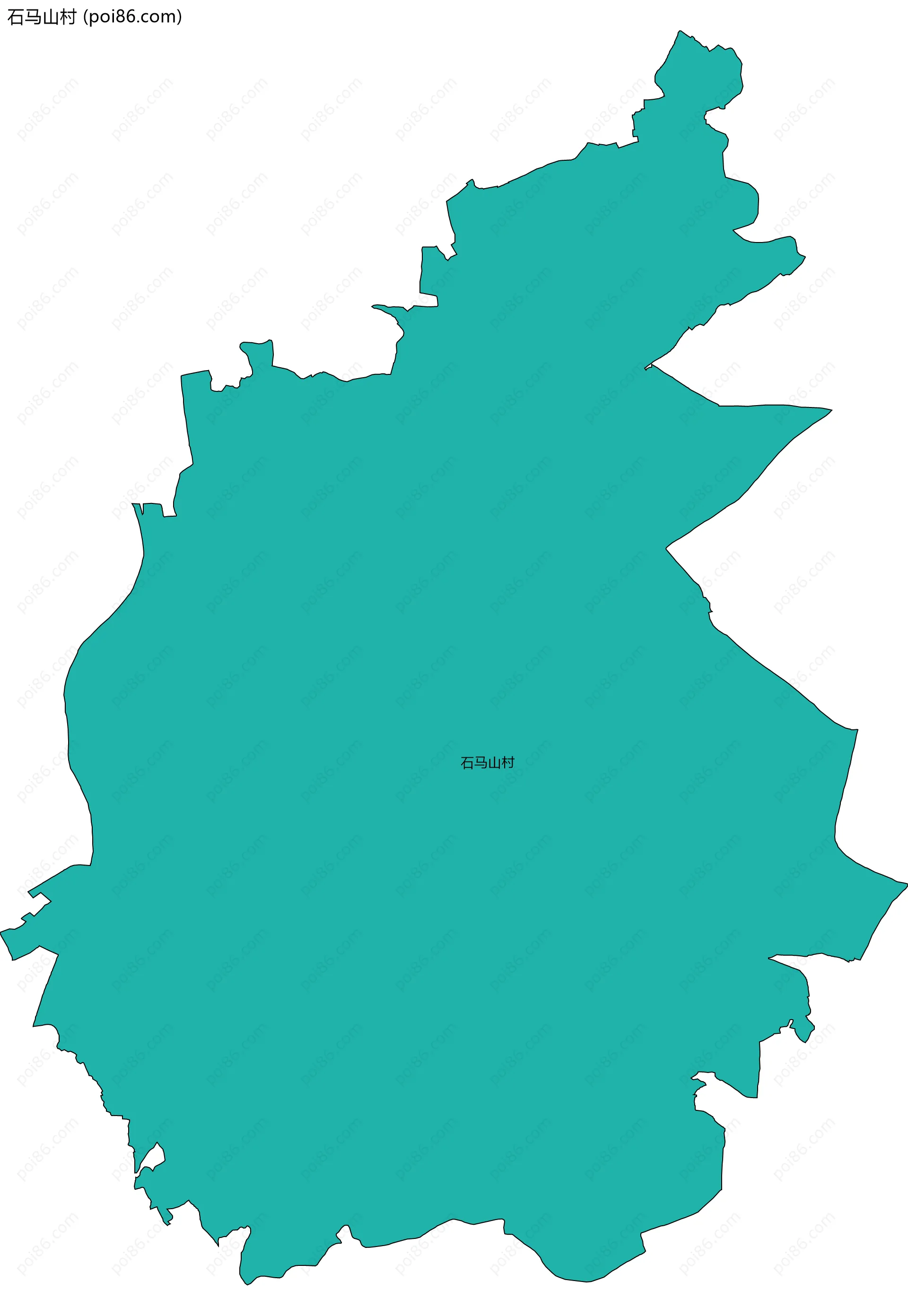 石马山村边界地图