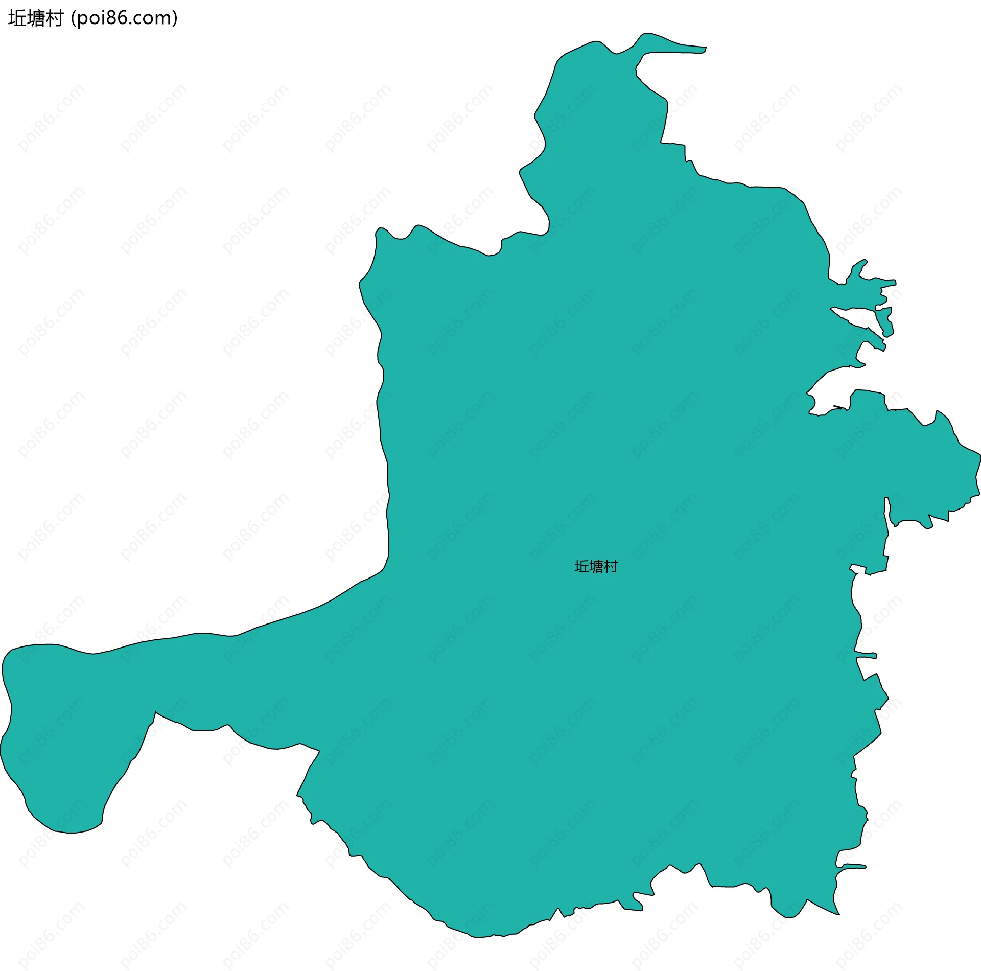 坵塘村边界地图