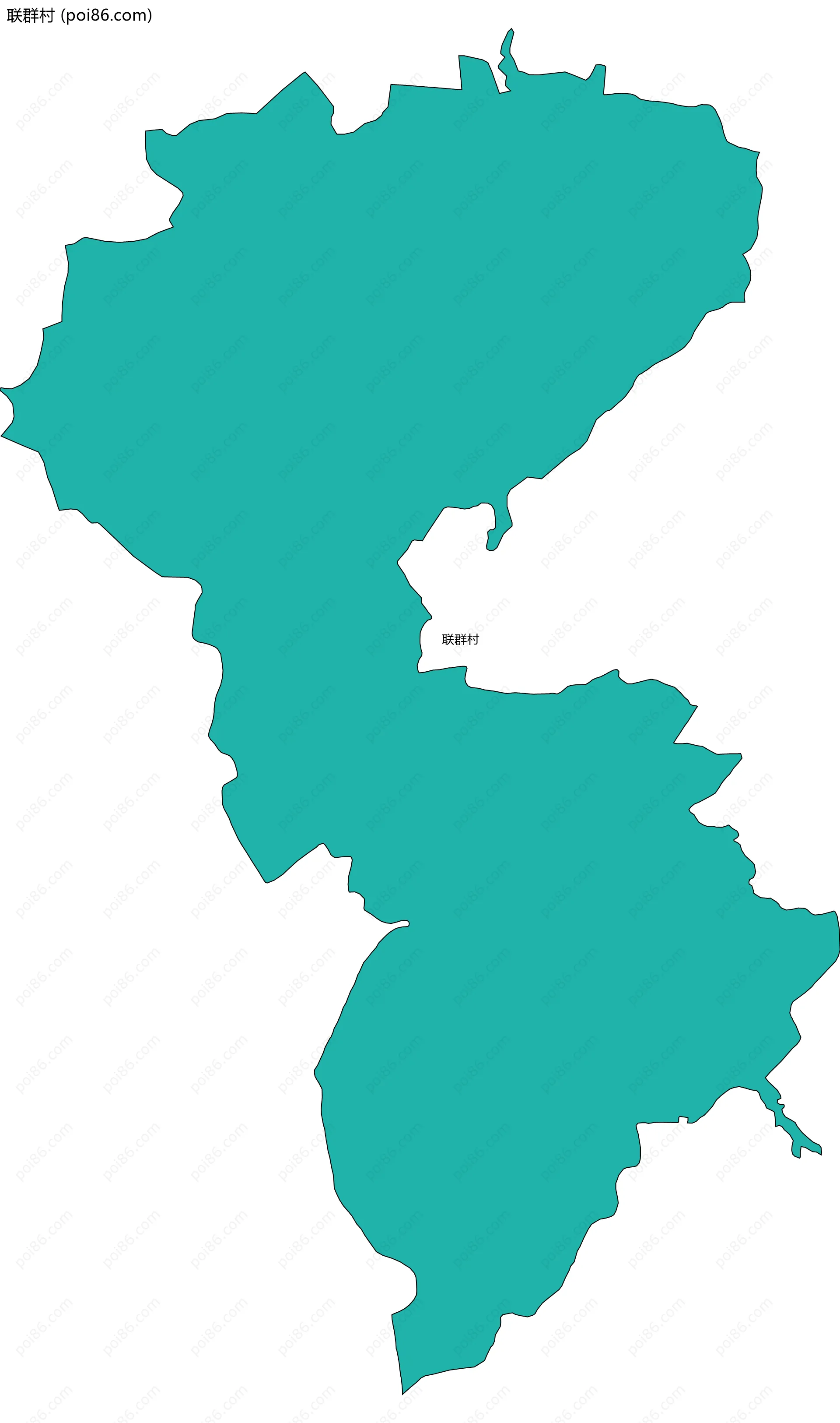 联群村边界地图