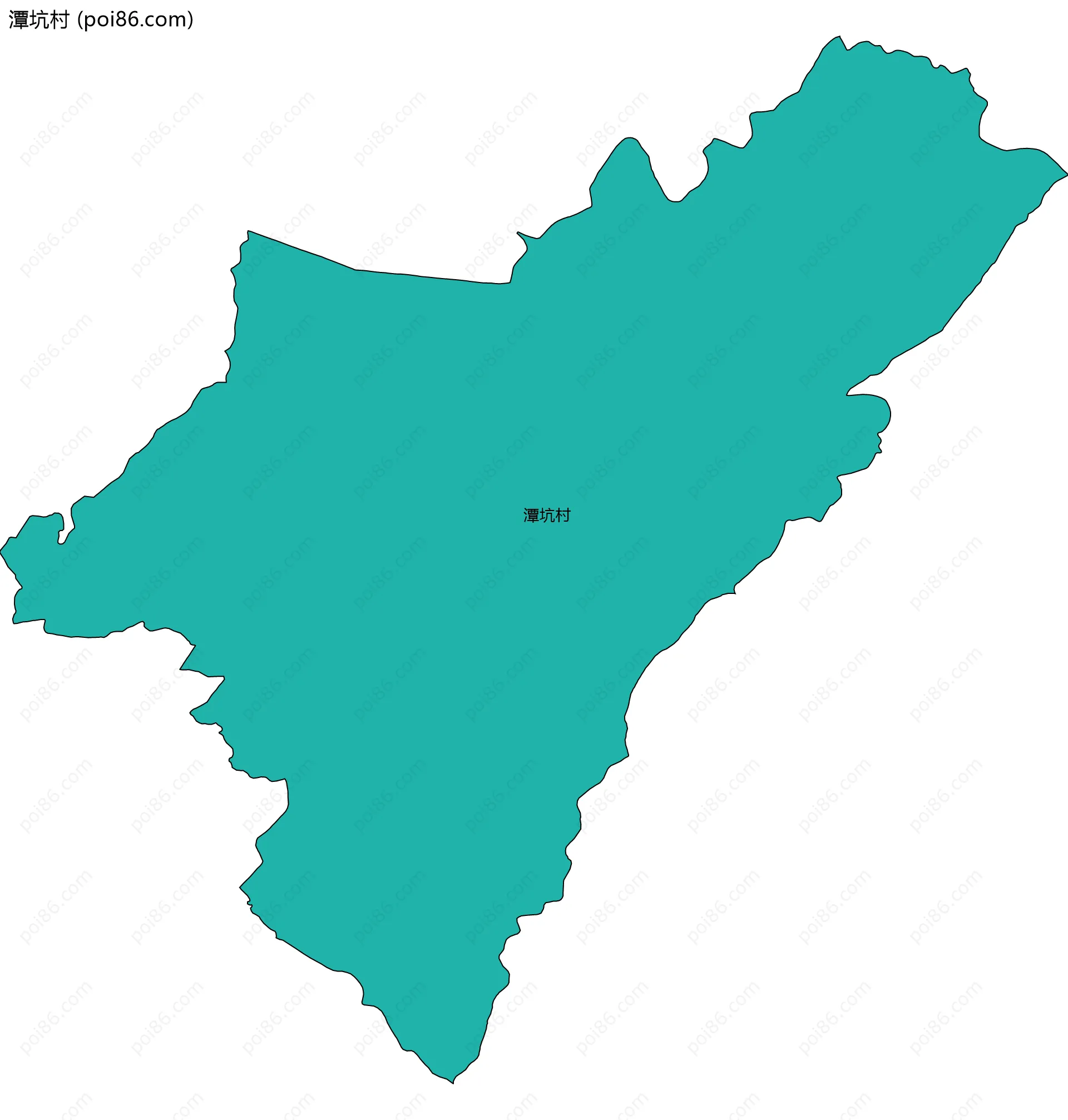 潭坑村边界地图