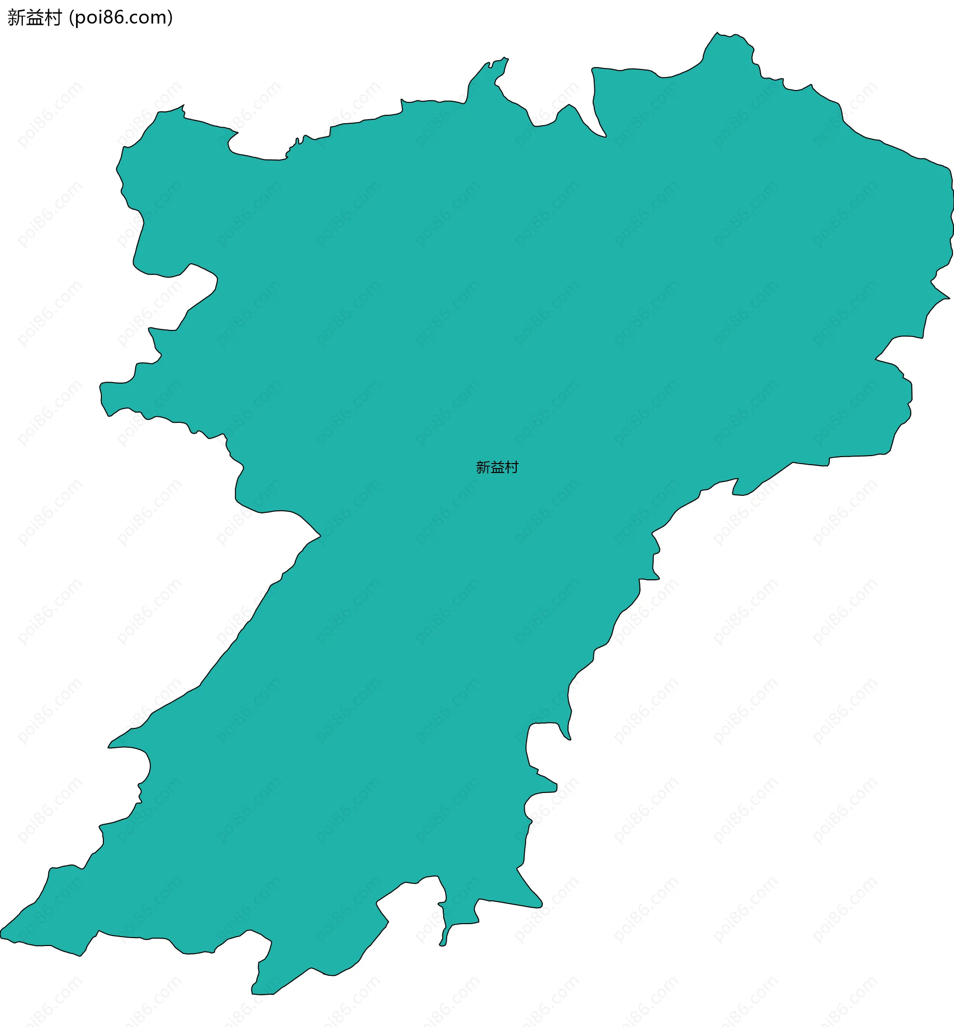 新益村边界地图