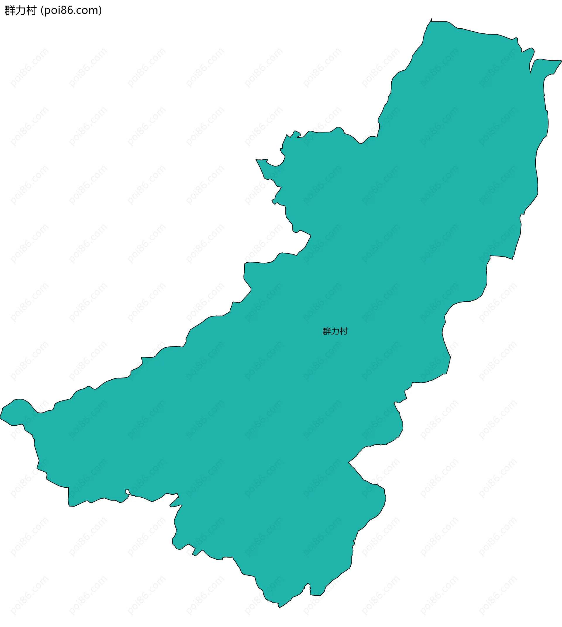 群力村边界地图
