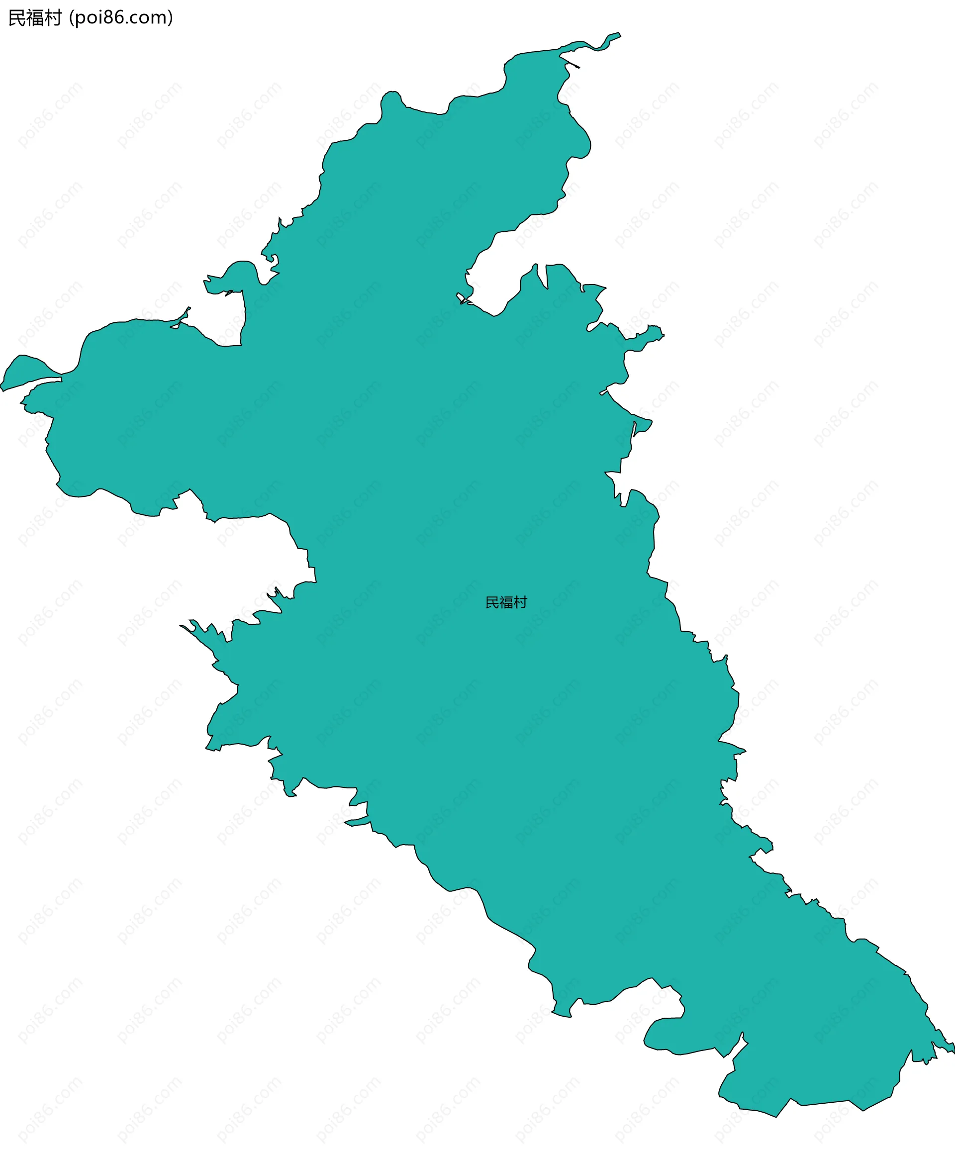 民福村边界地图