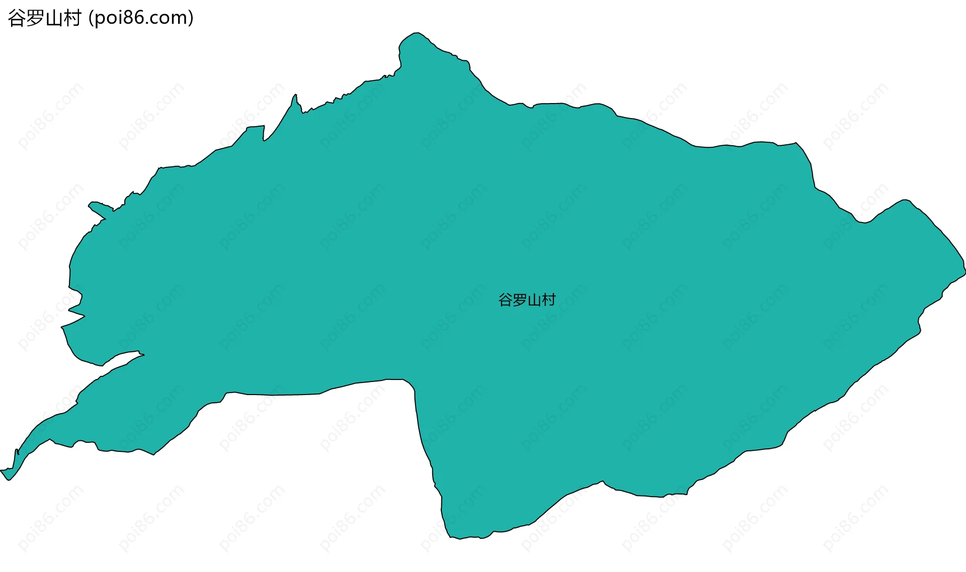 谷罗山村边界地图