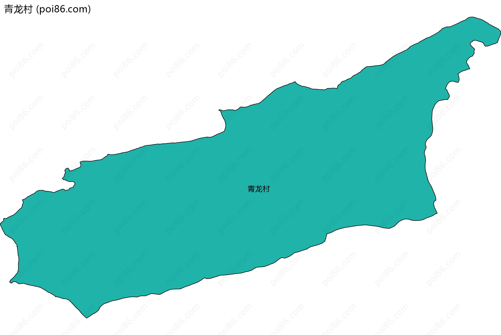 青龙村边界地图