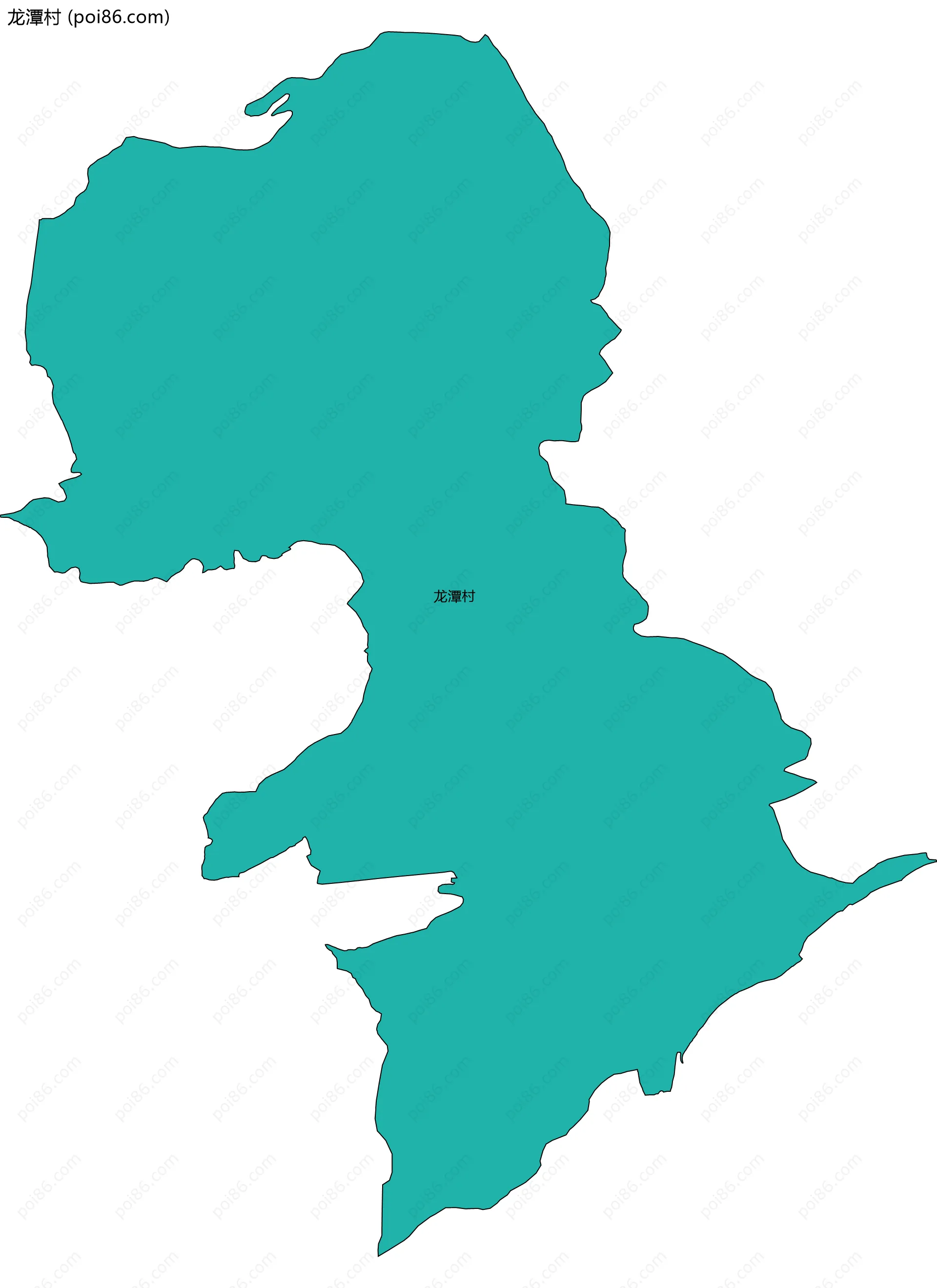 龙潭村边界地图