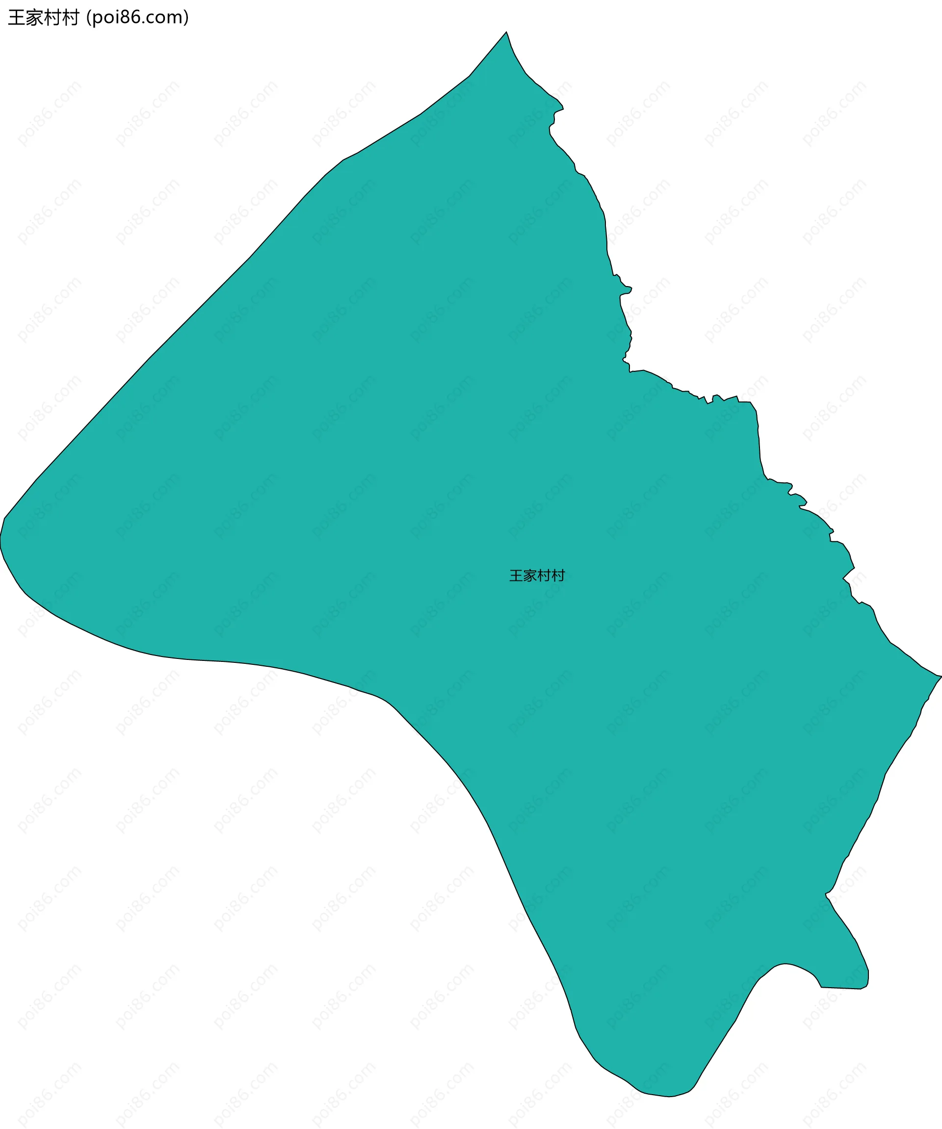 王家村村边界地图