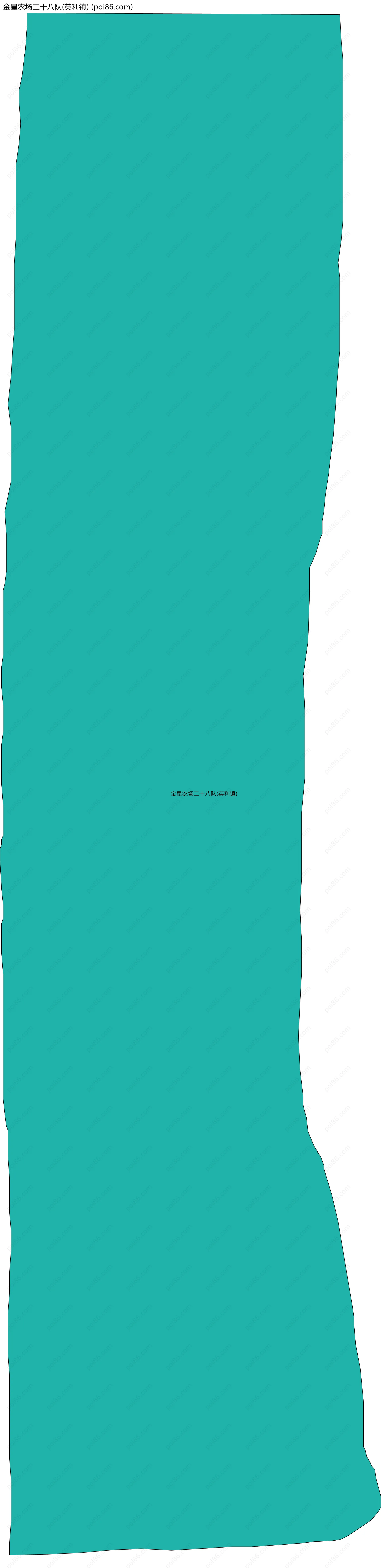 金星农场二十八队(英利镇)边界地图