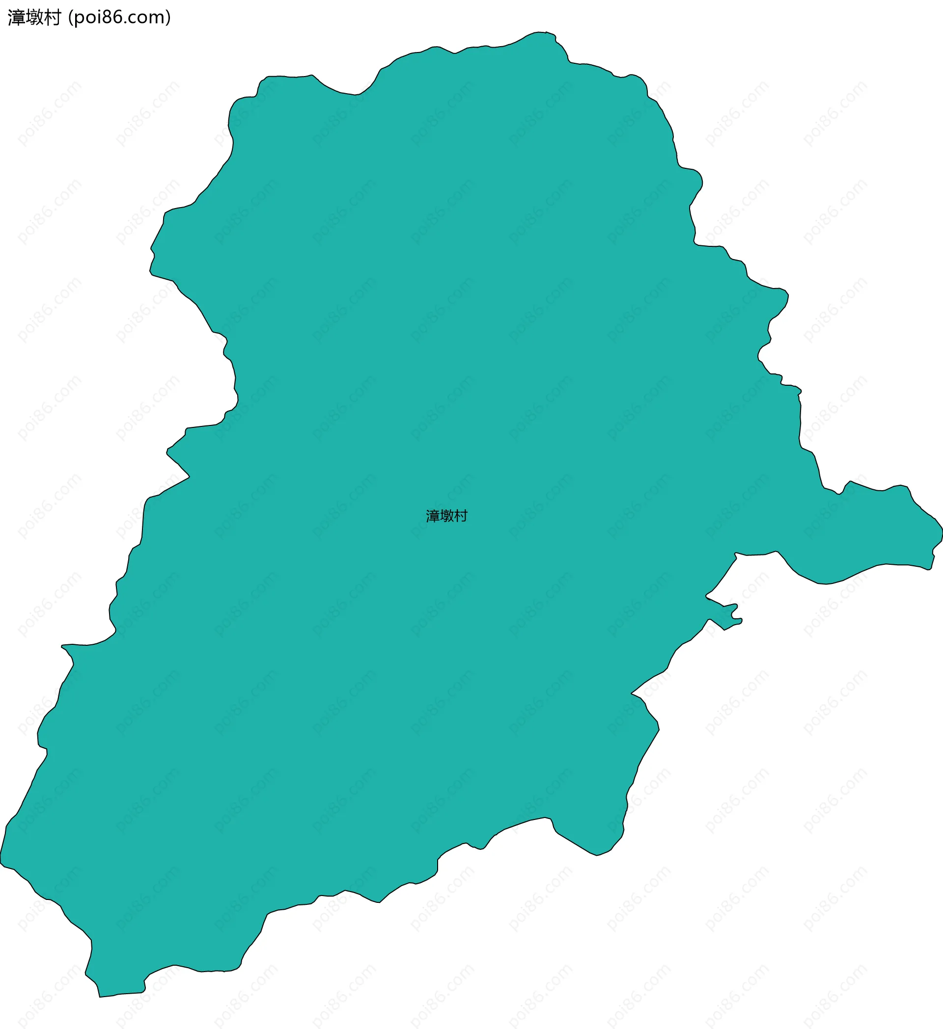 漳墩村边界地图