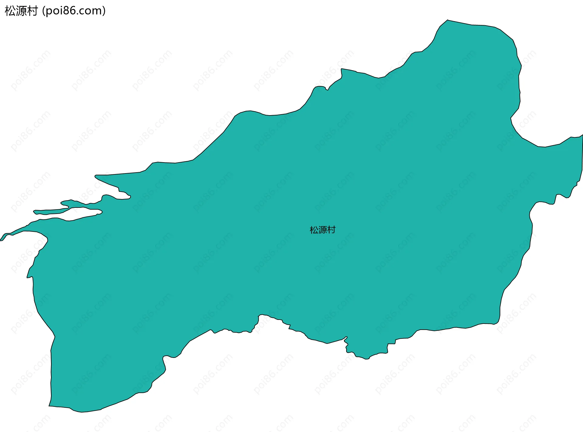 松源村边界地图