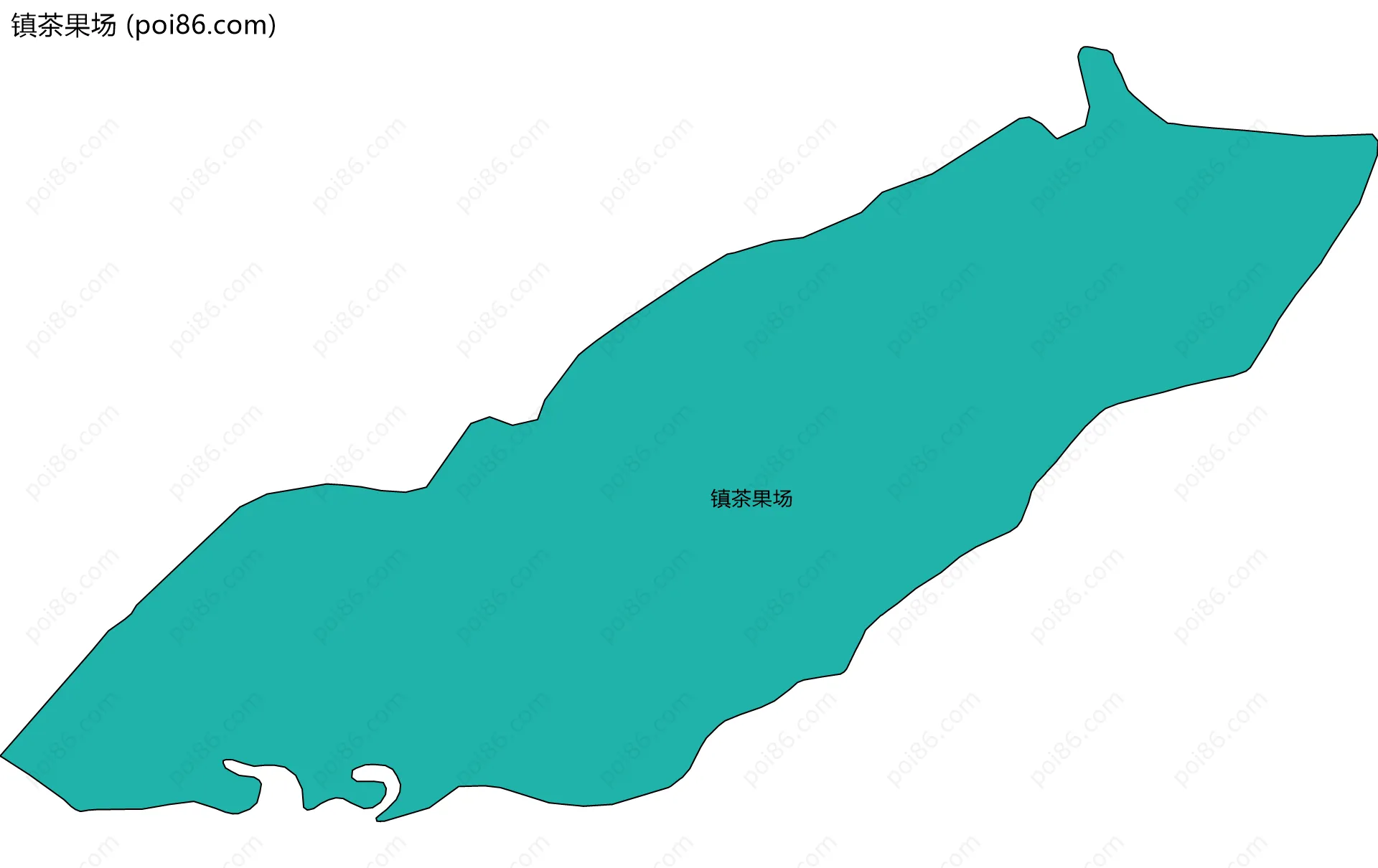 镇茶果场边界地图