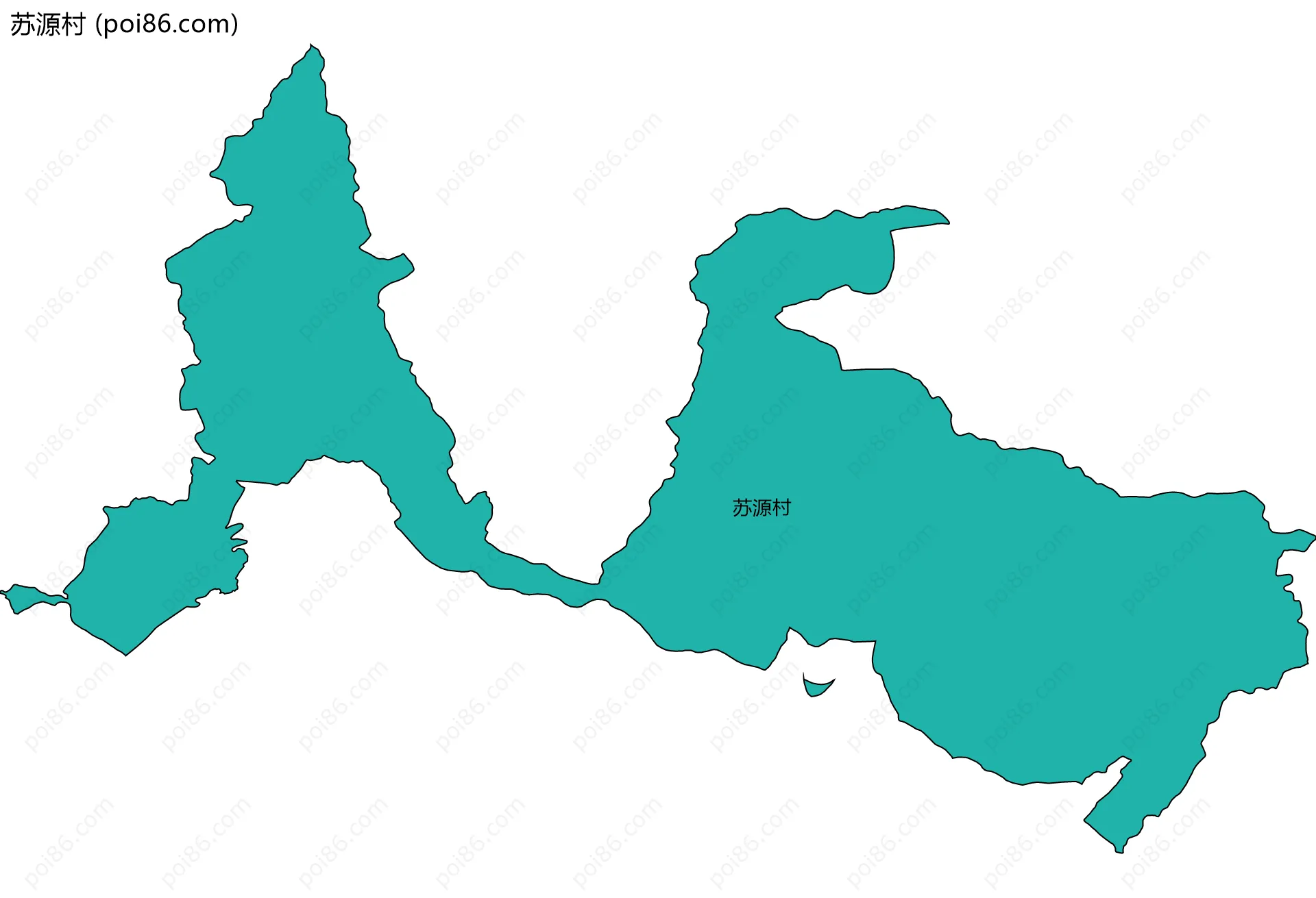 苏源村边界地图