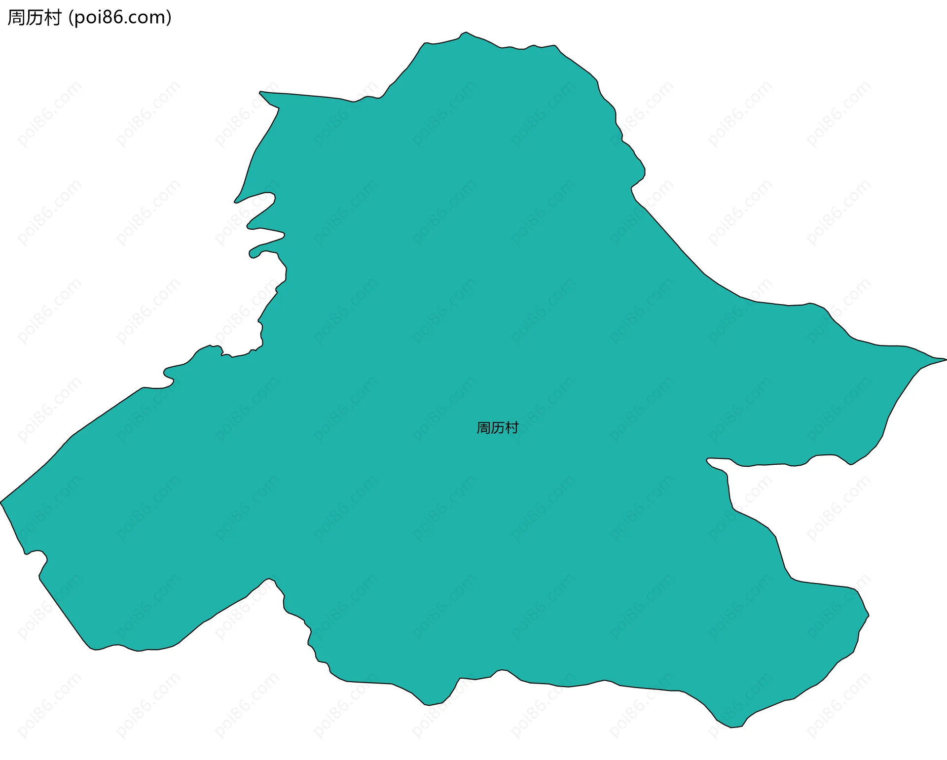 周历村边界地图
