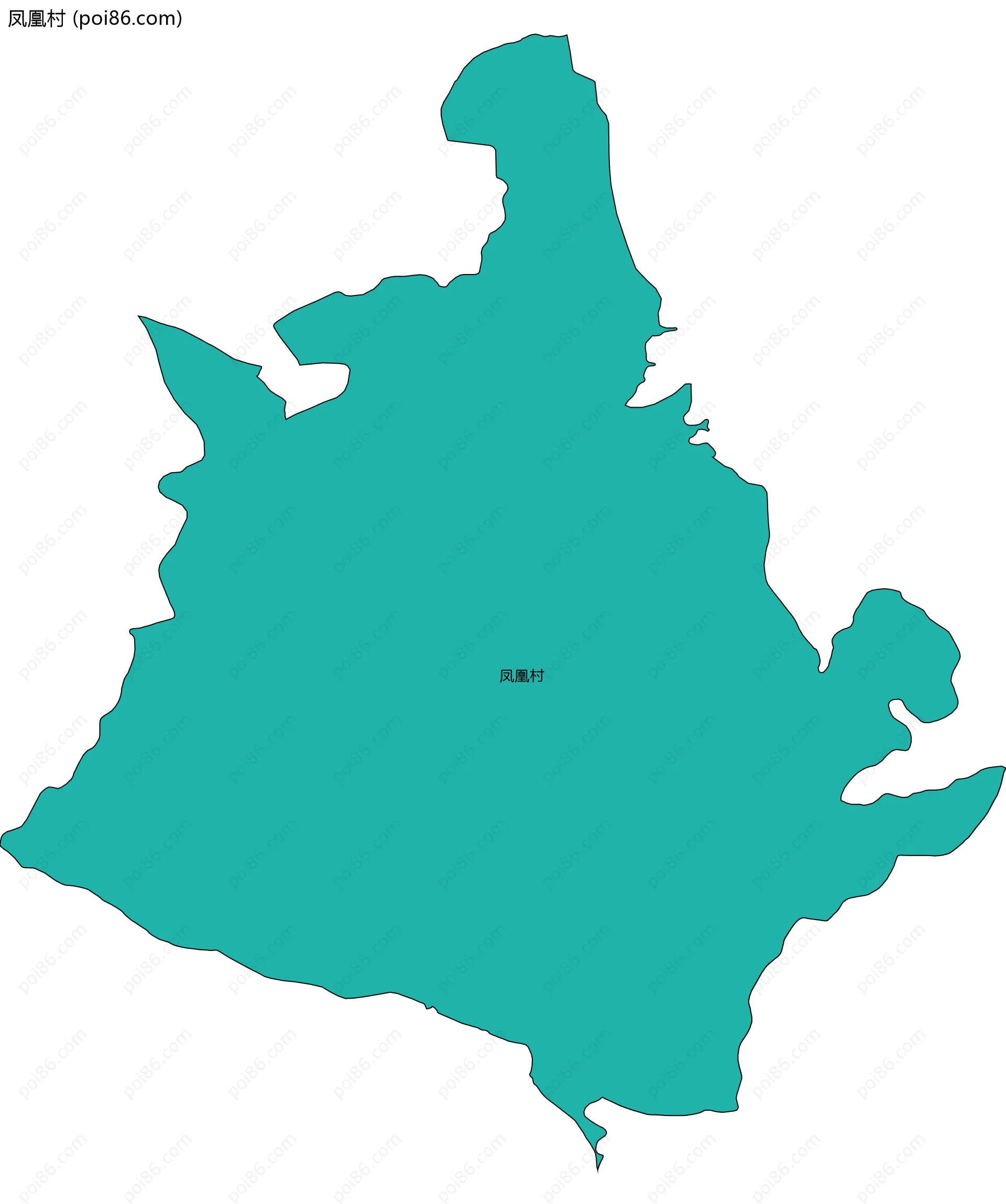 凤凰村边界地图