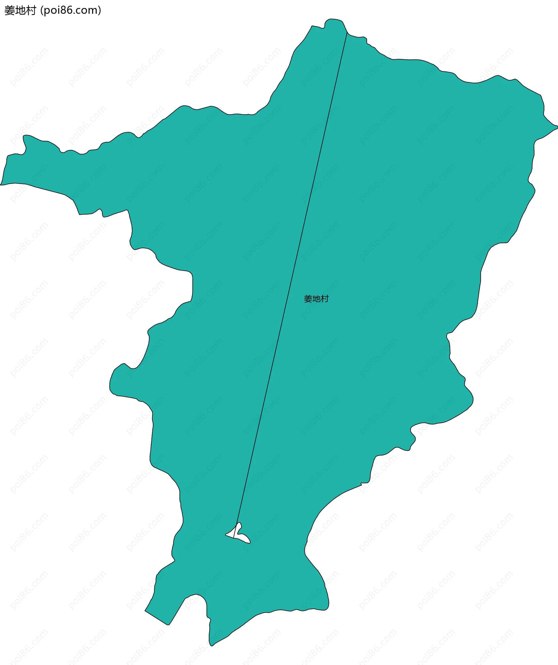 姜地村边界地图