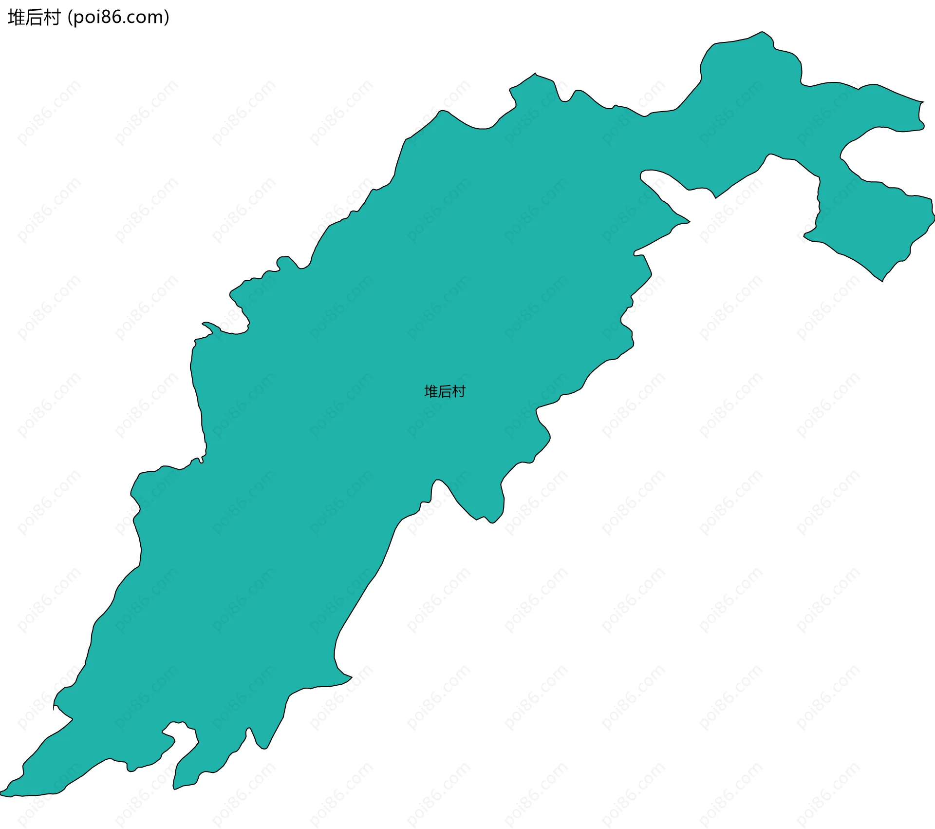 堆后村边界地图