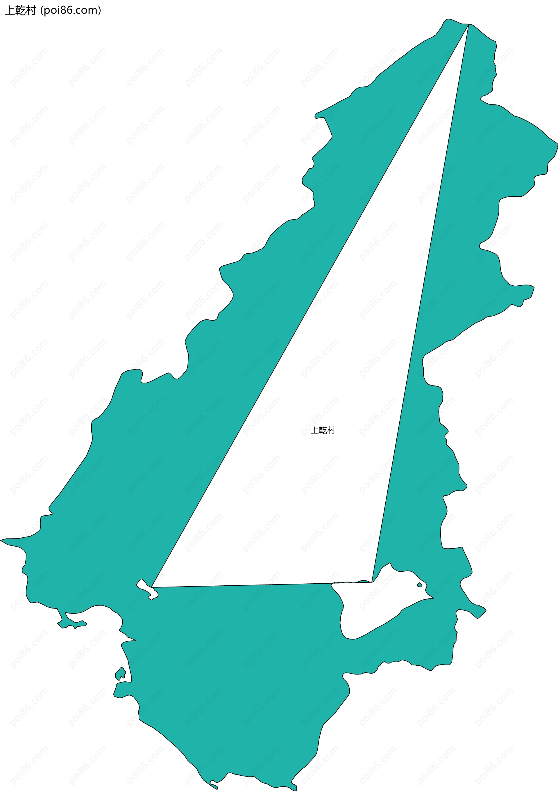 上乾村边界地图