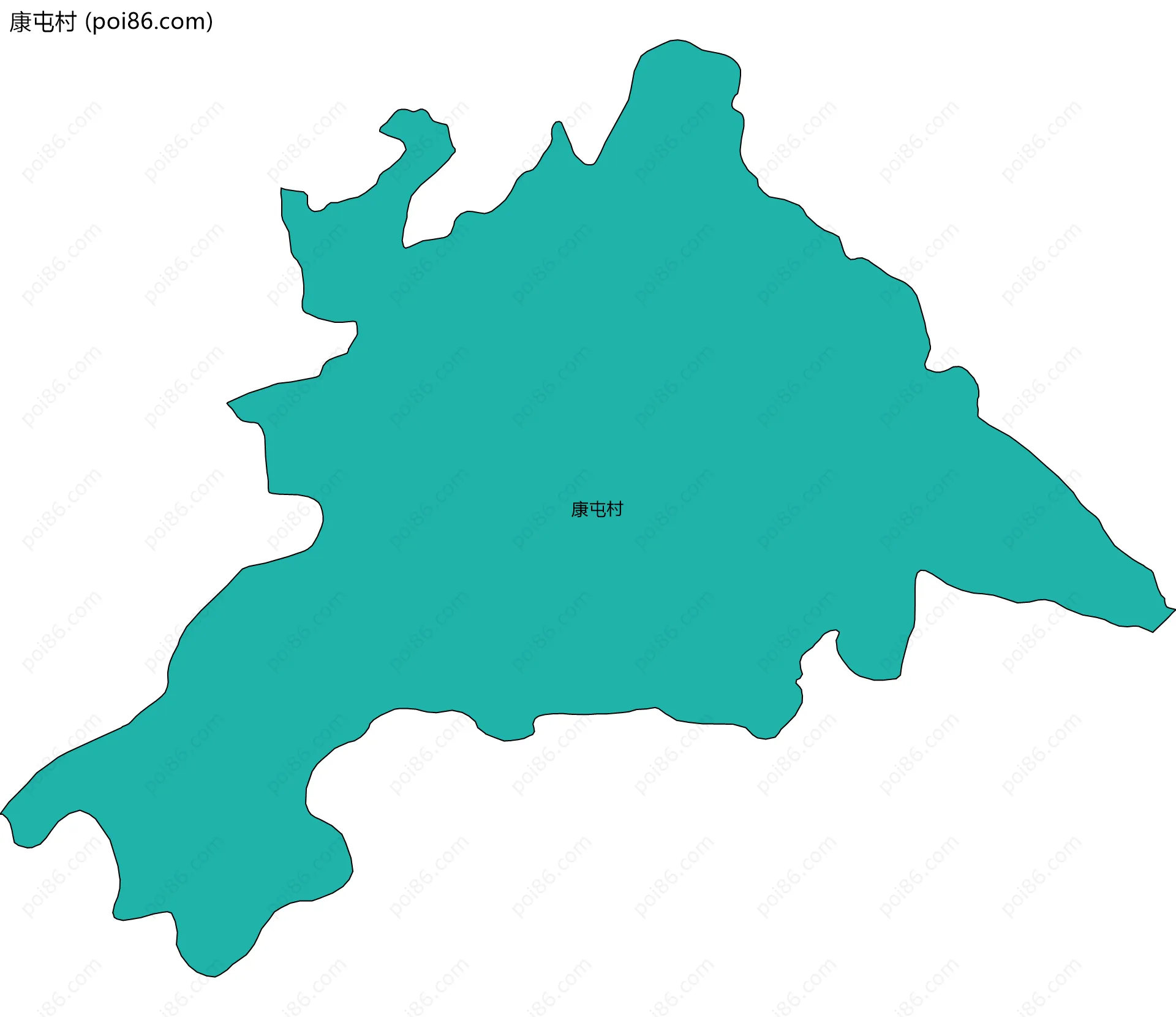 康屯村边界地图