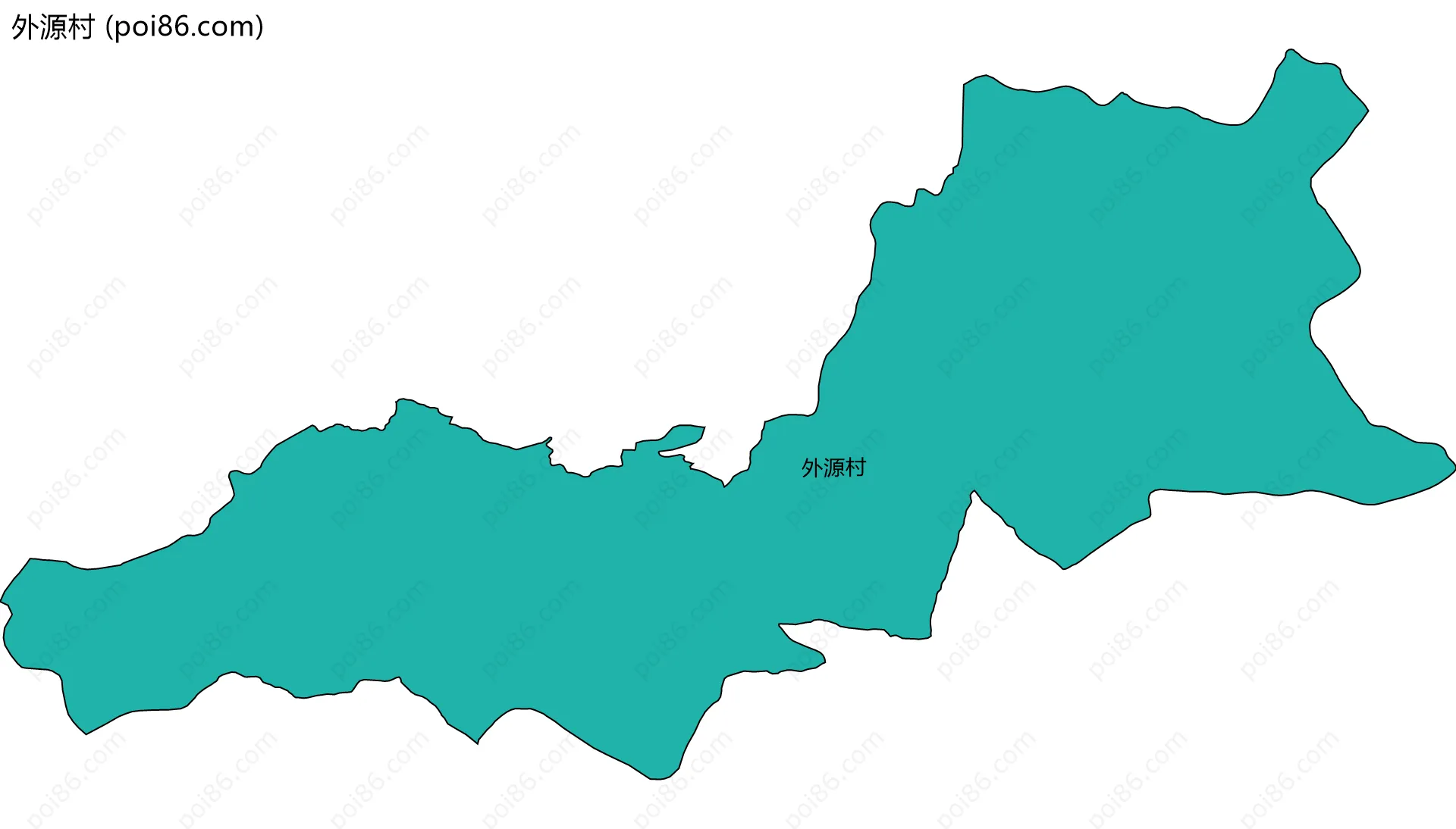 外源村边界地图