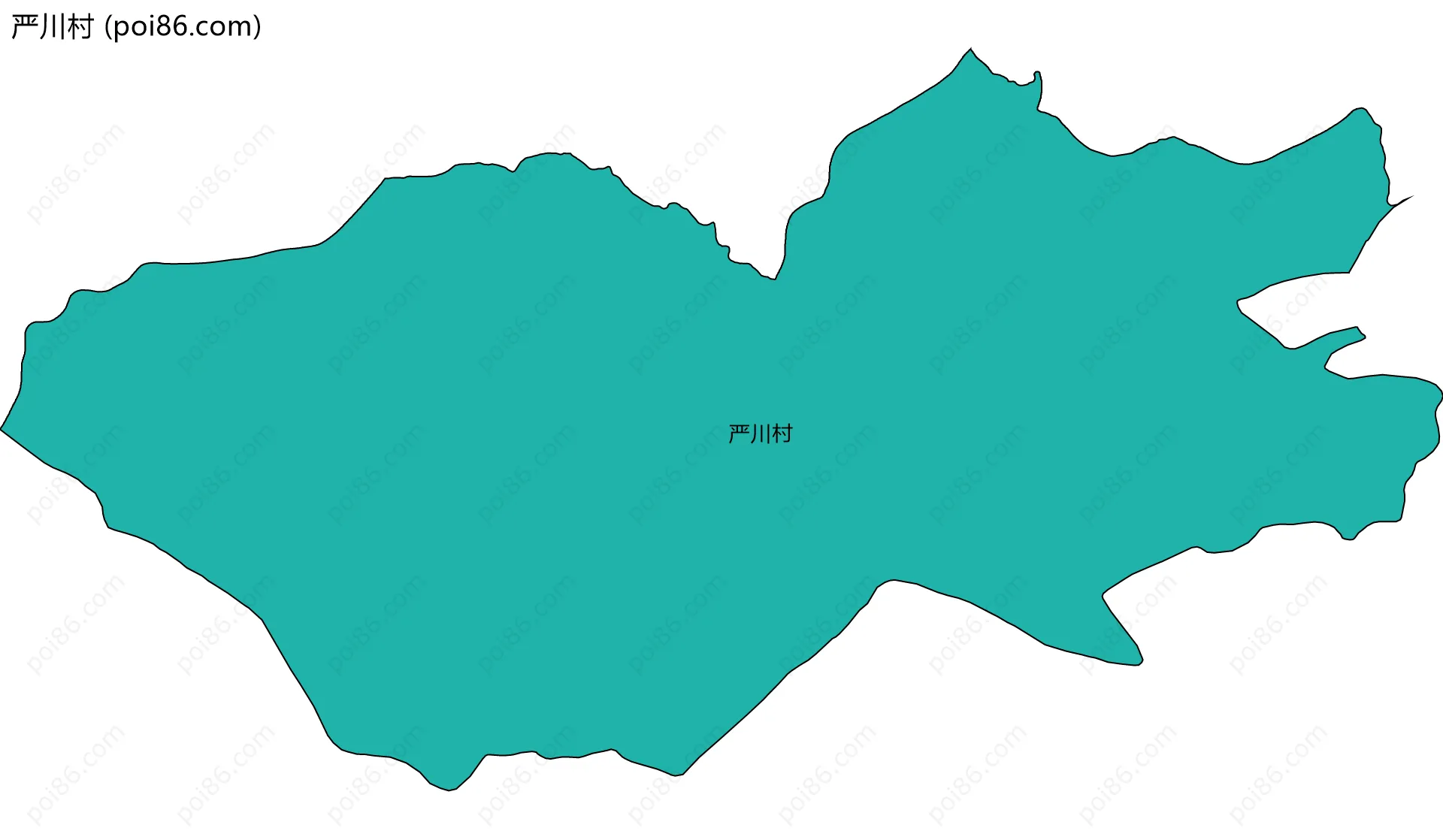 严川村边界地图