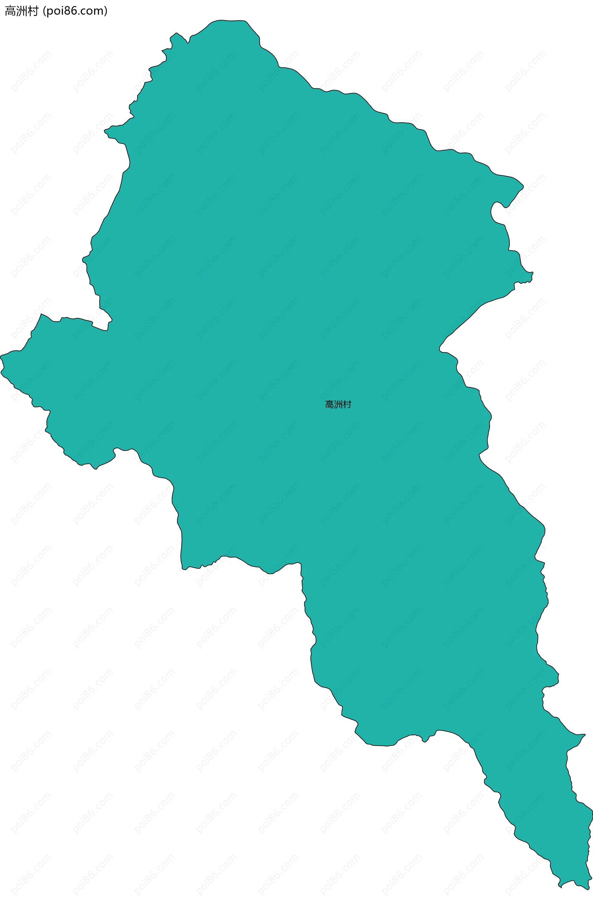 高洲村边界地图