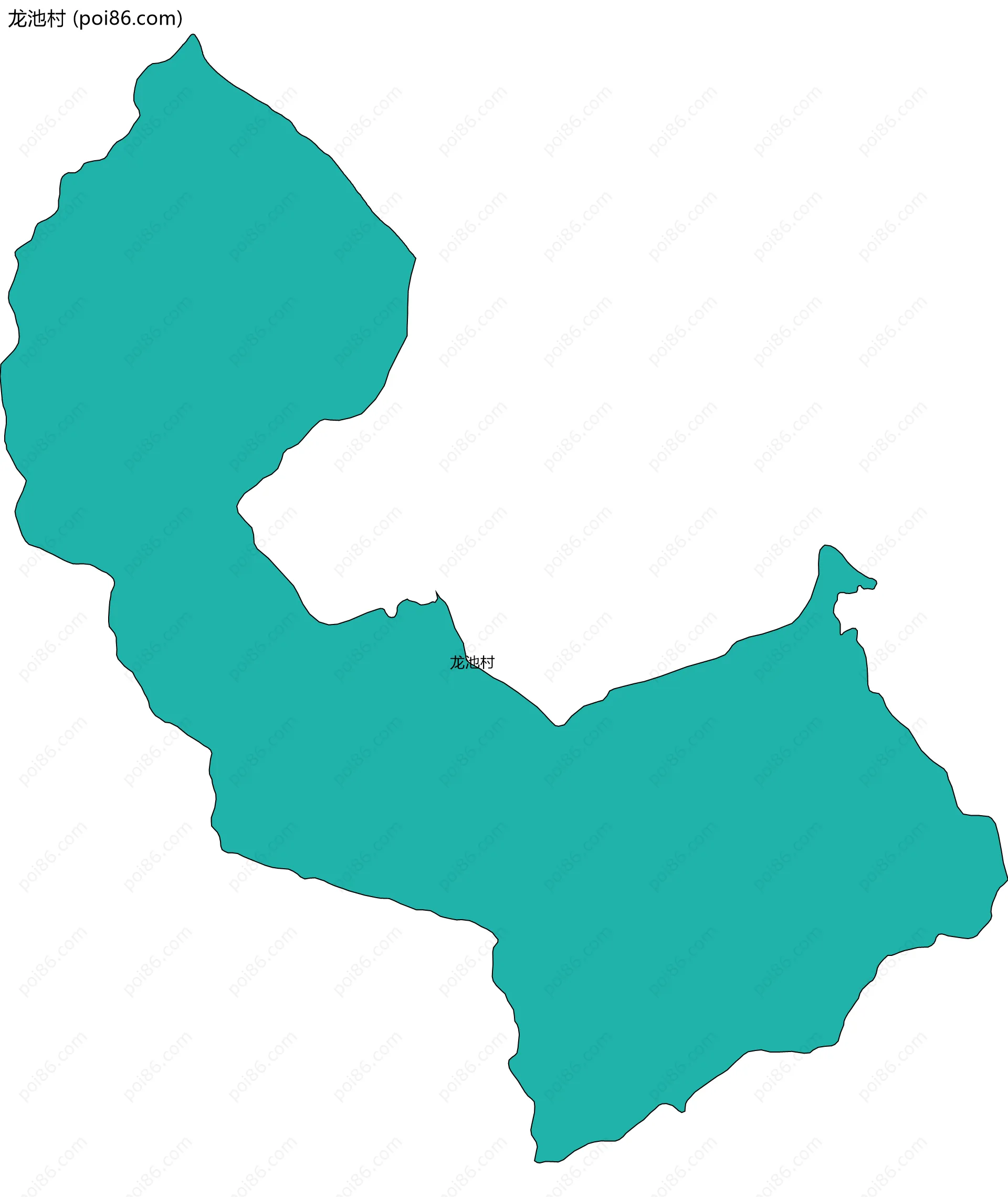 龙池村边界地图