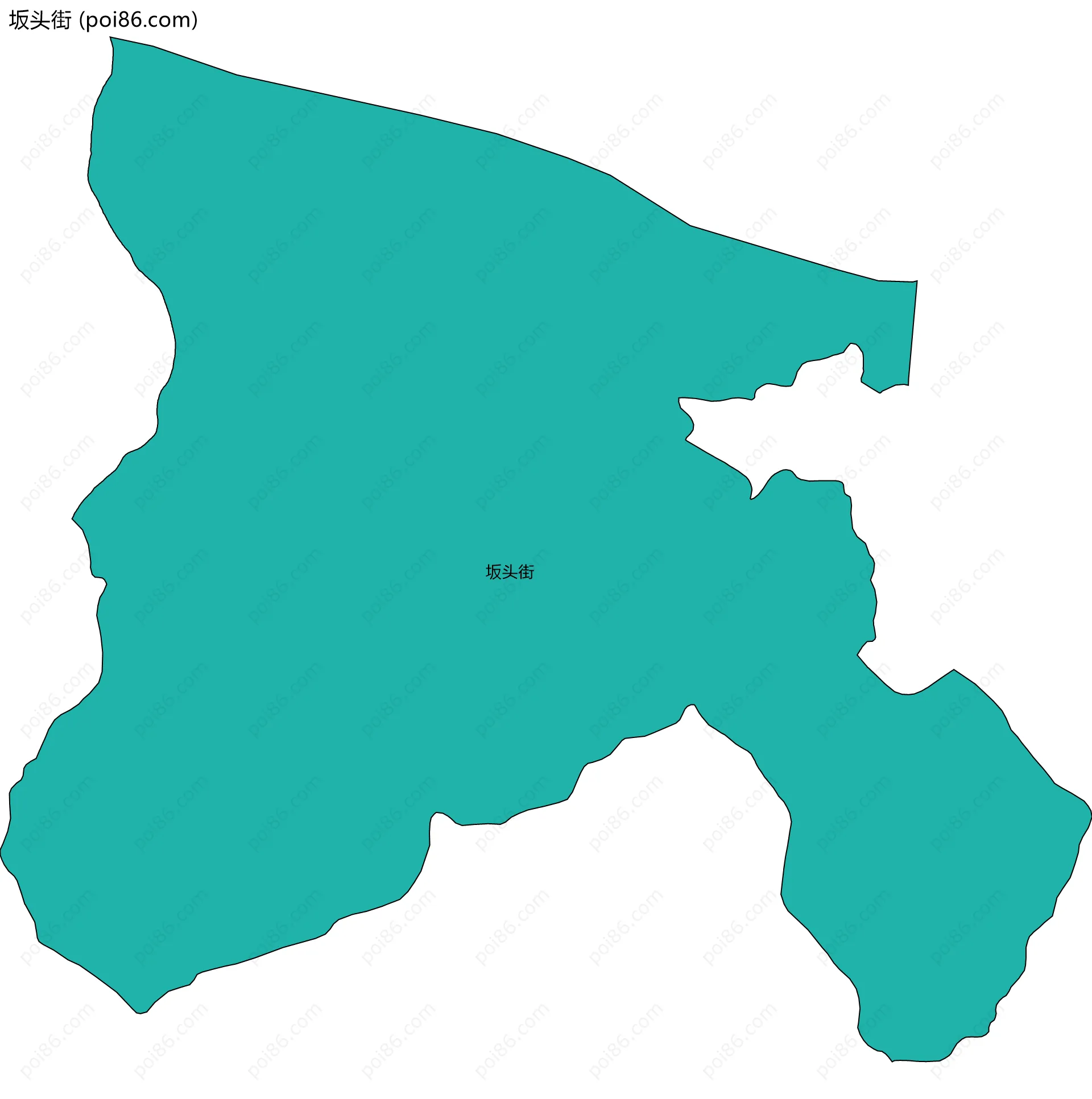 坂头街边界地图