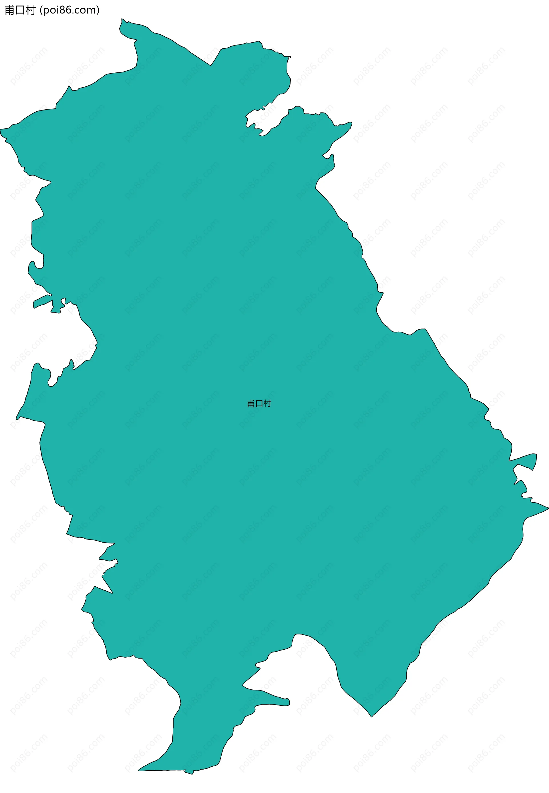 甫口村边界地图