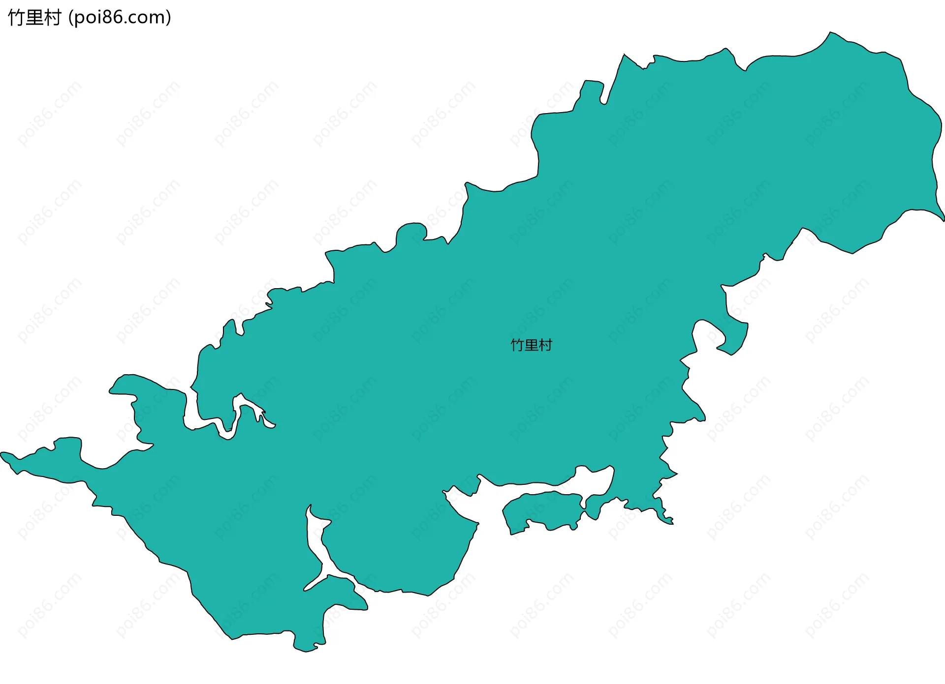 竹里村边界地图