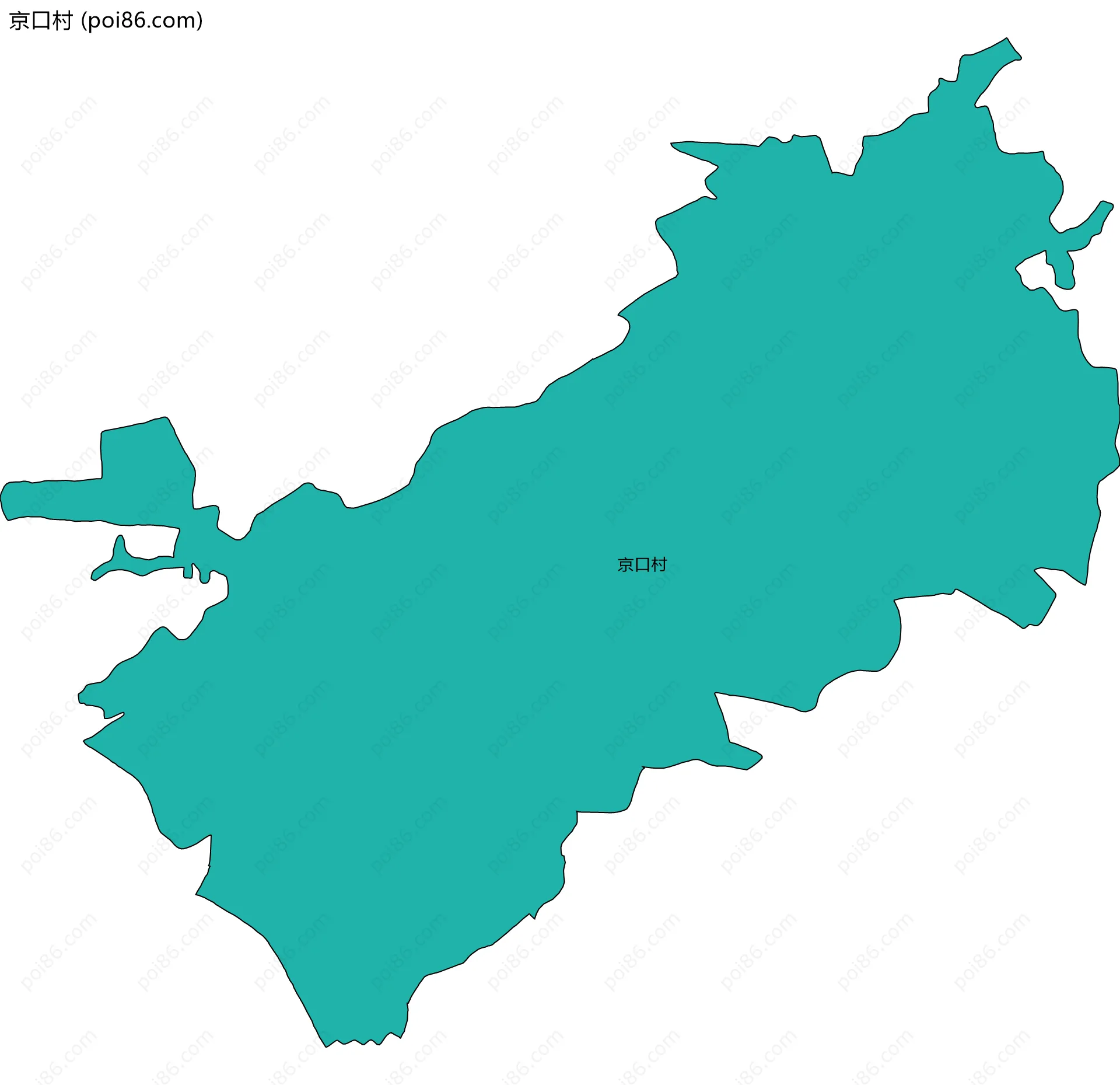 京口村边界地图