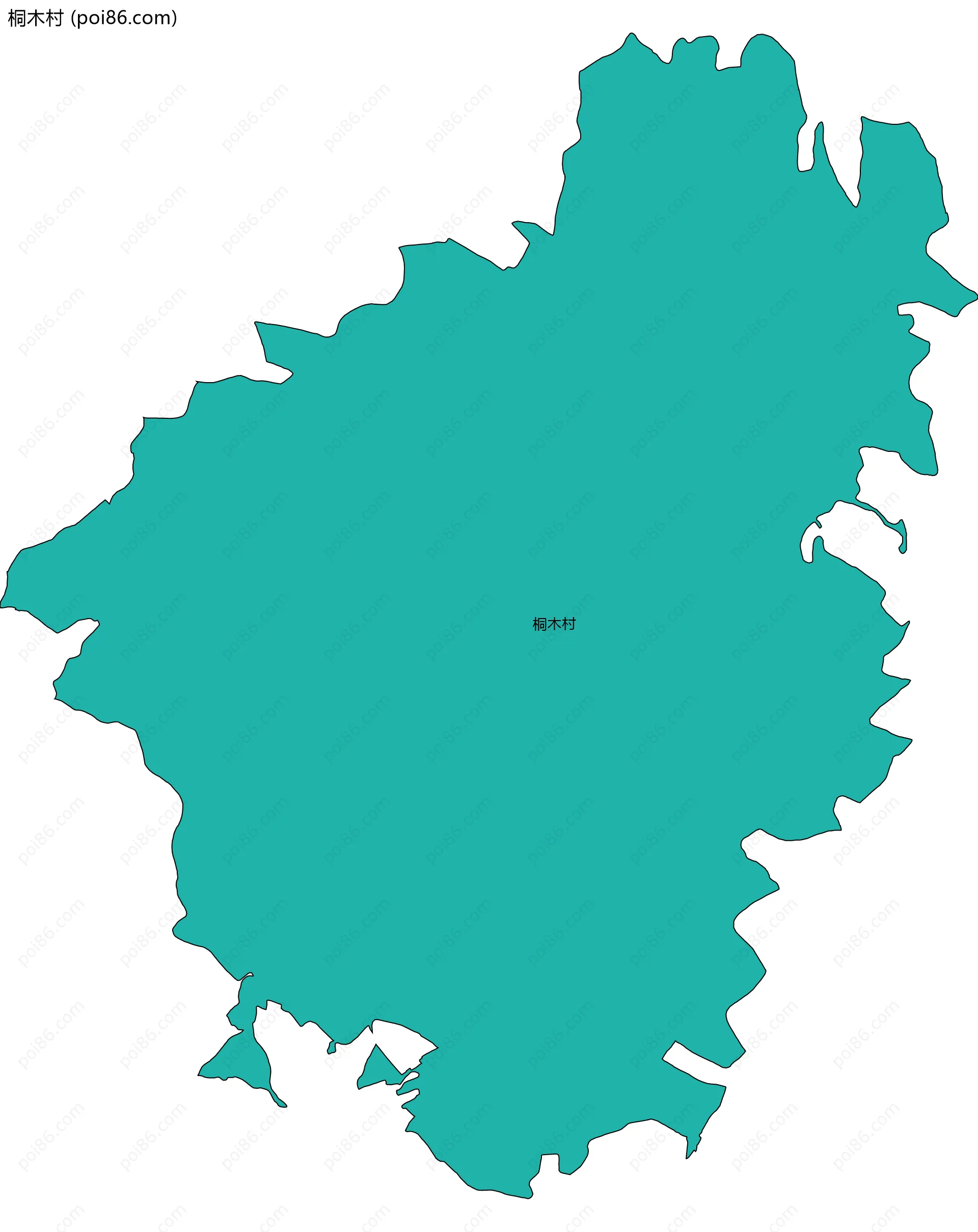 桐木村边界地图