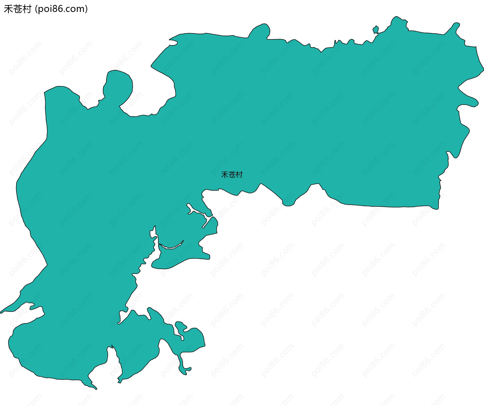 禾苍村边界地图